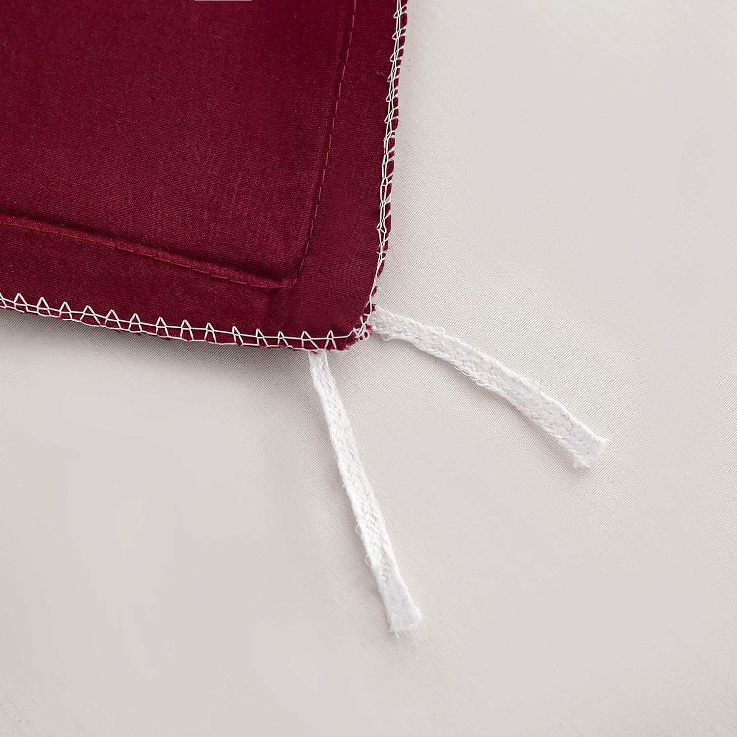 Cotton Bedding 155x220 cm Burgundy 1 duvet cover with 1 pillowcase 80x80 cm 4