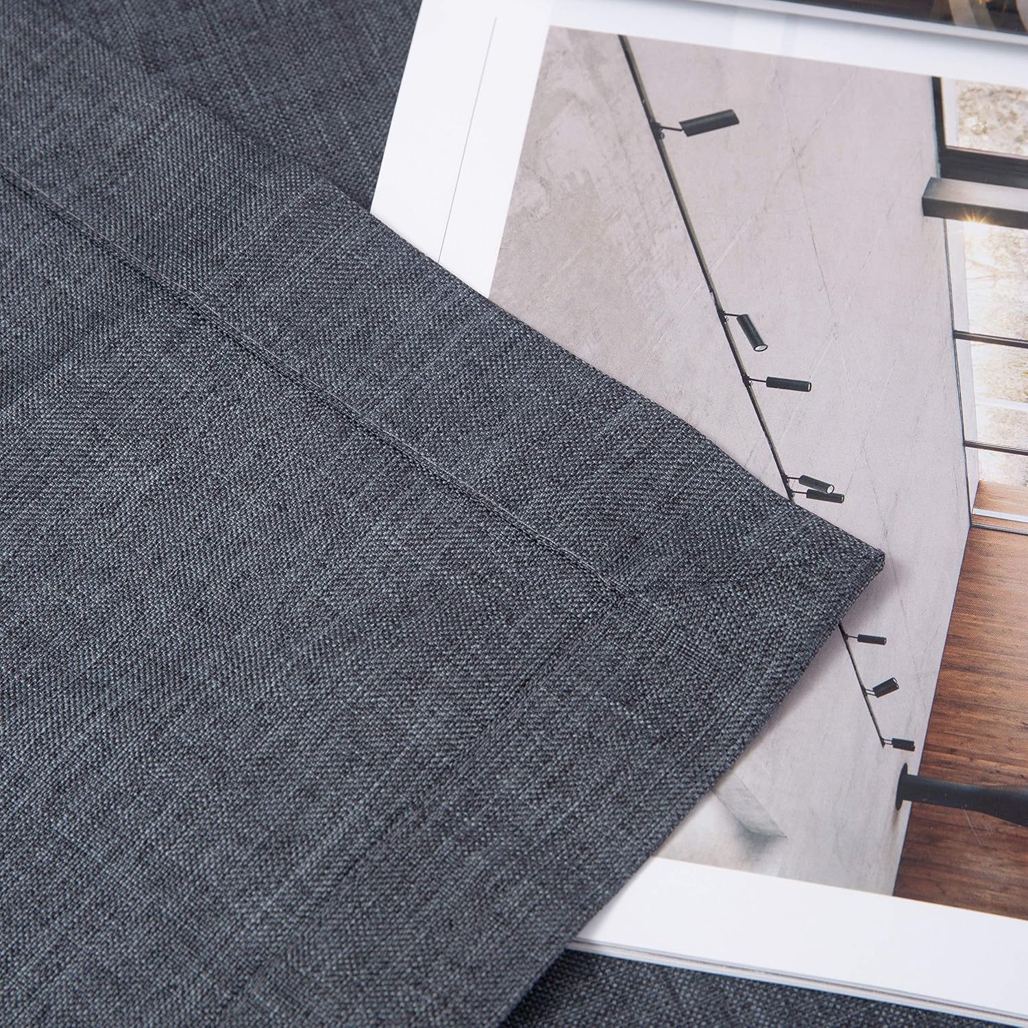 Tablecloth Table Linen Easy Care Linen Look Water Repellent Table Linen 130×220cm Grey 6