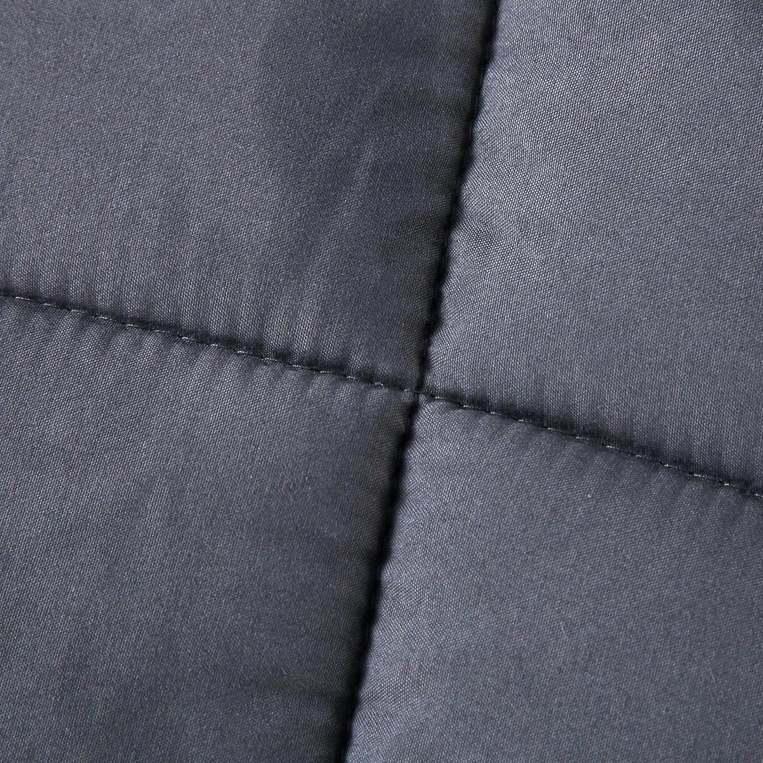 AYSW Piumino 220x240cm - Piumino Trapuntato 100% Microfibra Stagioni Autunno e Inverno Double Face Grigio Scuro/Grigio Chiaro 5