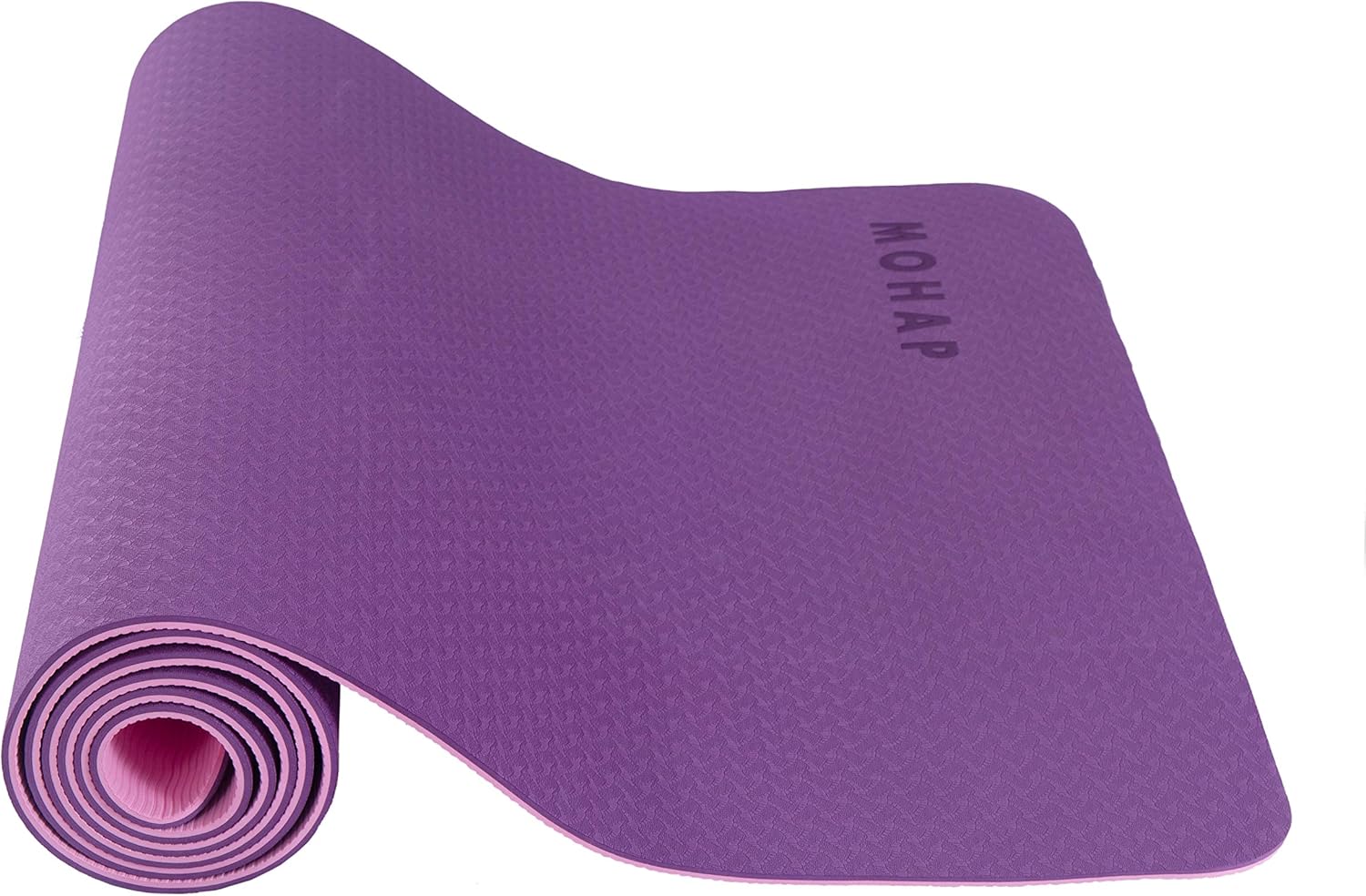 AYSW Tapis de Yoga en TPE par SGS Certifié Double Face avec Sac de Transport et Bandoulière 183x61x0.6 Antidérapant et Durable Tapis Violet d'exercice pour Sport au Sol, Gym, Yoga Pilates et Fitness 2