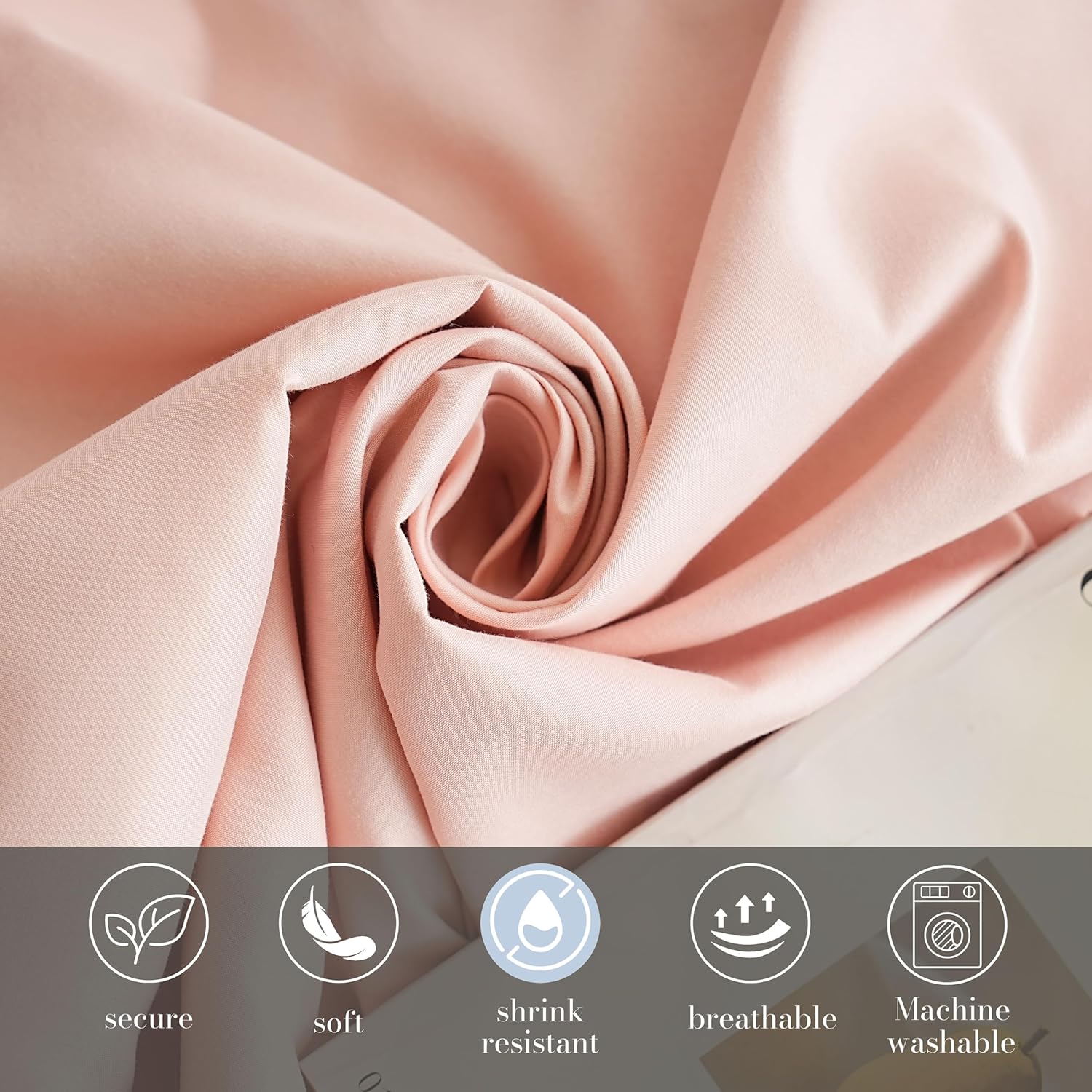 AYSW Warm Pillowcases 50X75 cm 2 Pack- Super Soft Breathable Brushed Microfiber Pillow Cases Cover with Envelope Closure Pink 4