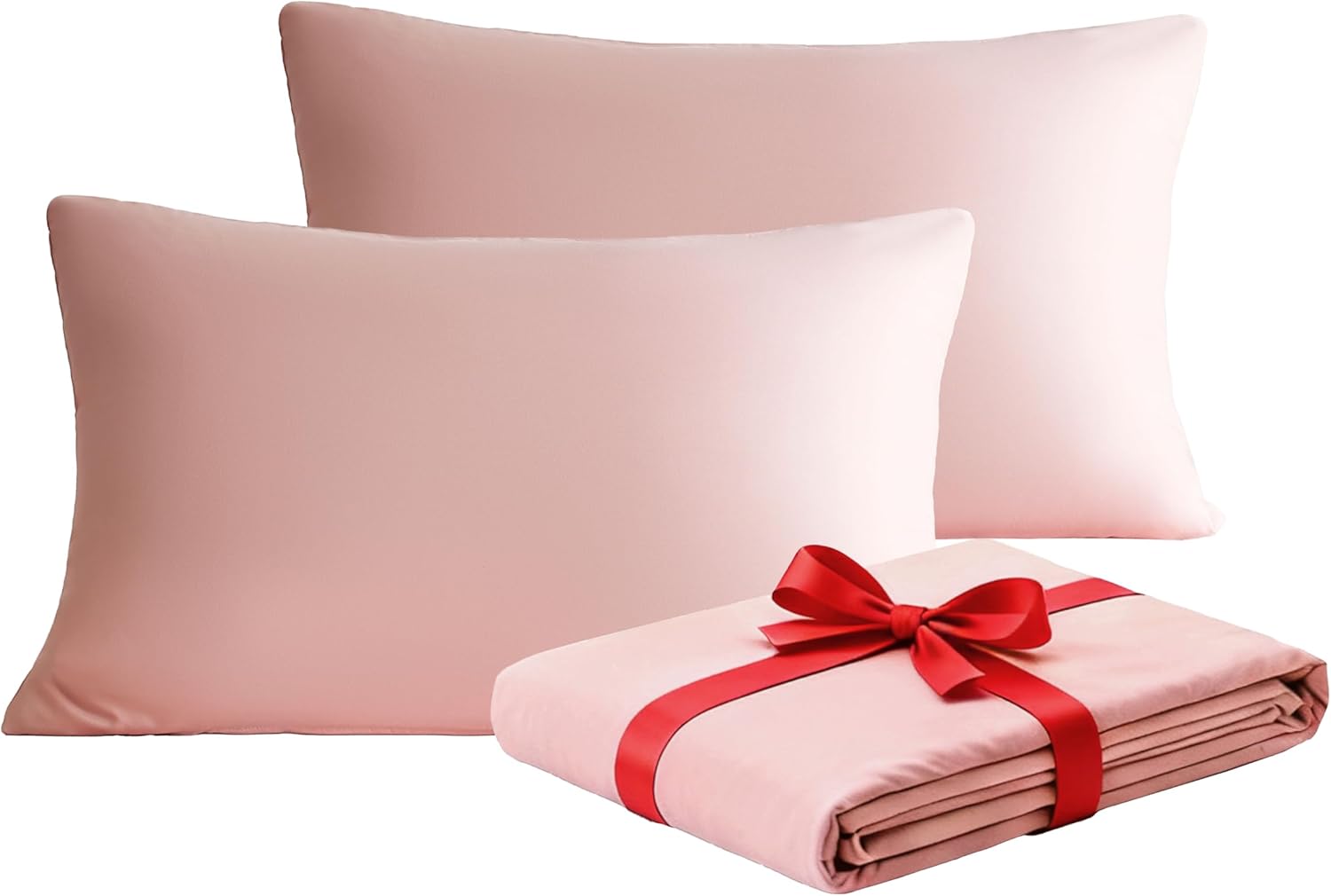 AYSW Warm Zippered Pillowcases 50X75 cm 4 Pack- Super Soft Breathable Brushed Microfiber Pillow Cases Cover for Hair and Skin Pink 8