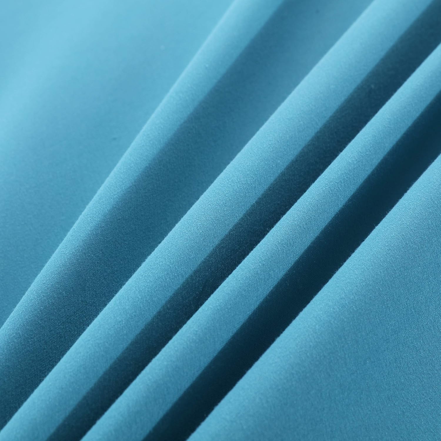 AYSW King Fitted Sheet Polyester/Brushed Microfiber with 40cm Deep Pocket and 360° all-around elastic Teal 3