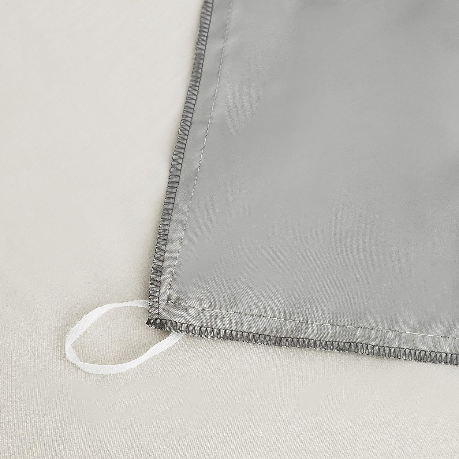 Microfiber Bedding 200x220 cm + 2X Pillowcase 80x80 cm - Soft Fluffy Duvet Cover Set, 3 piece, Anthracite/Light Grey 5