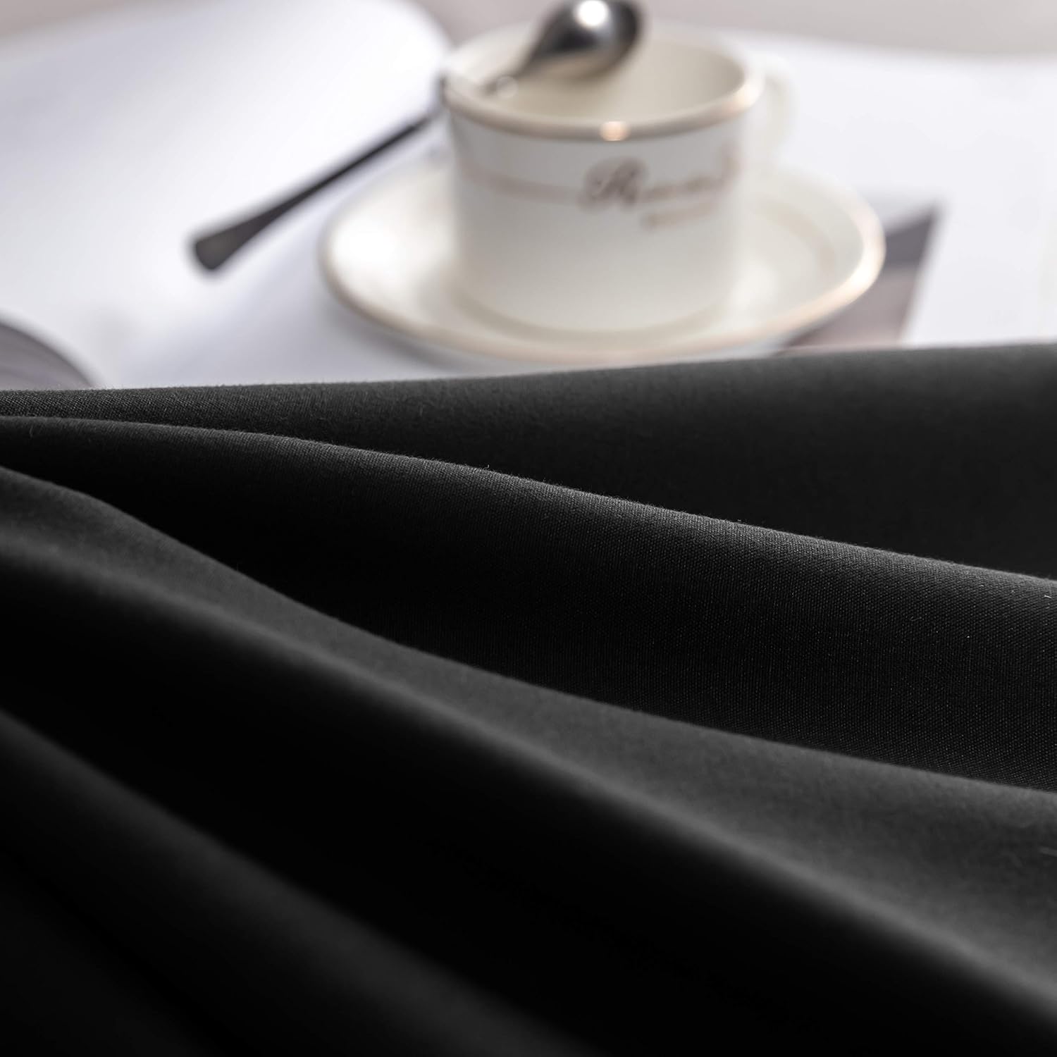 AYSW Pillowcases Set of 2 Bed Pillow Cover Brushed Microfiber Envelope Closure King Size 20"x40" Black Soft and Cozy Easy Care 5