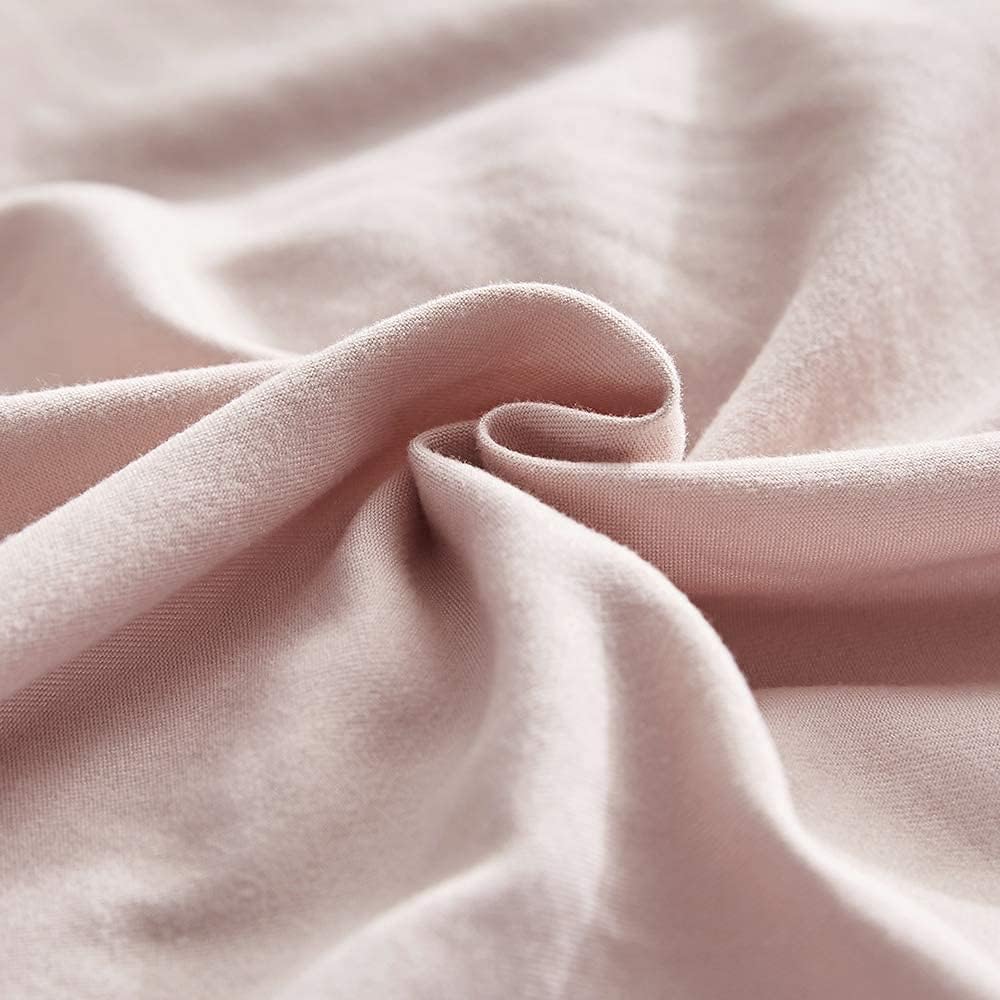 AYSW Double Duvet Cover Set 200x200 Quilt Cover with 50x75 Pillowcases Microfiber Bedding Set, Pink 3