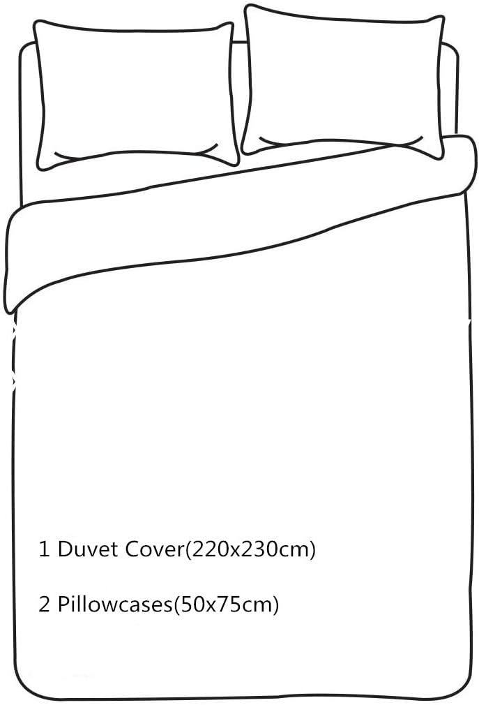 AYSW King Duvet Cover Set 220x230 Quilt Cover with 50x75 Pillowcases Microfiber Bedding Set, Black 3
