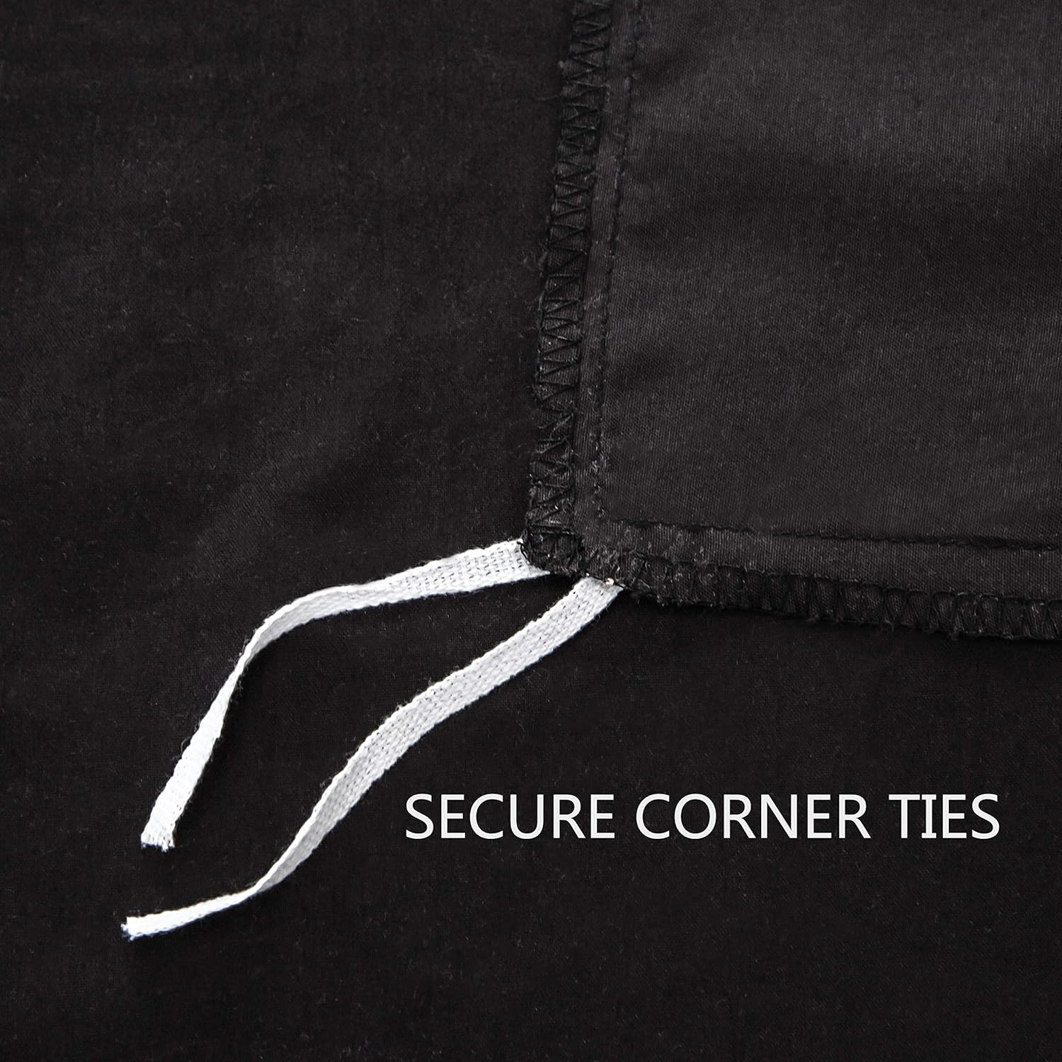AYSW Single Duvet Cover Set 135x200 Quilt Cover with 50x75 Pillowcases Microfiber Bedding Set, Black 3