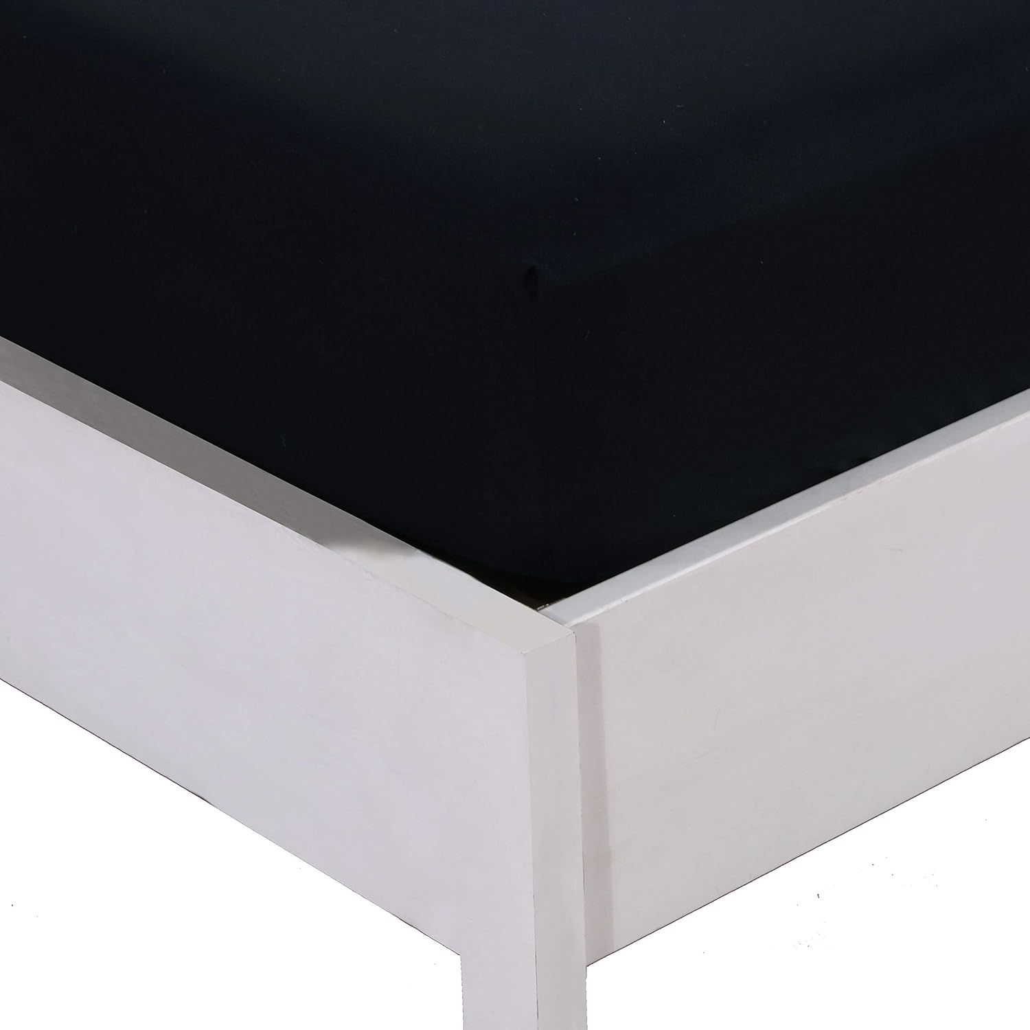 AYSW Fitted Sheet 160x200 cm with 30cm Pocket Noir in Microfibre 2