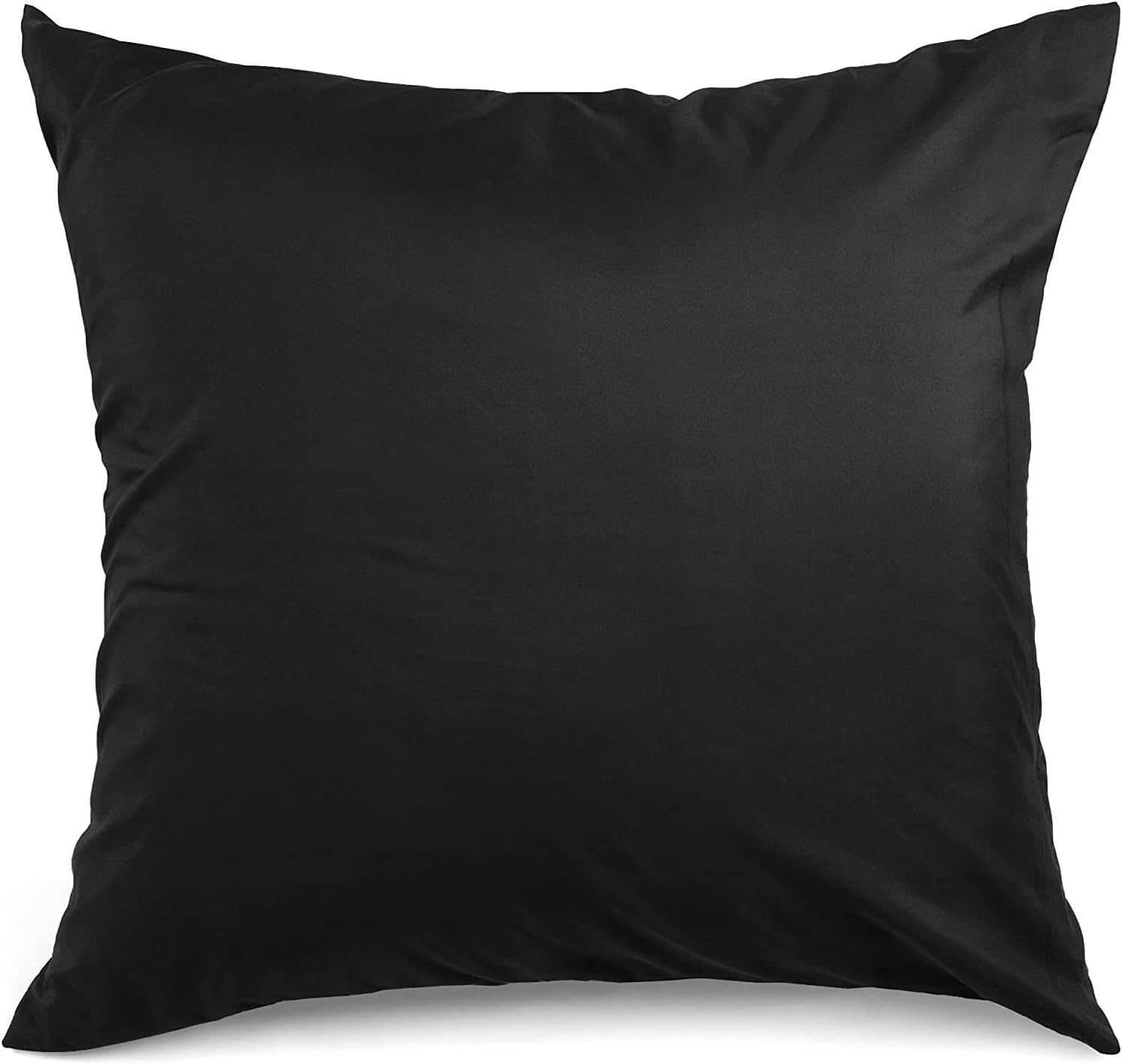 AYSW Set of 2- Pillowcases 65x65cm Black Pillowcase with A Zipper in Microfiber … 7