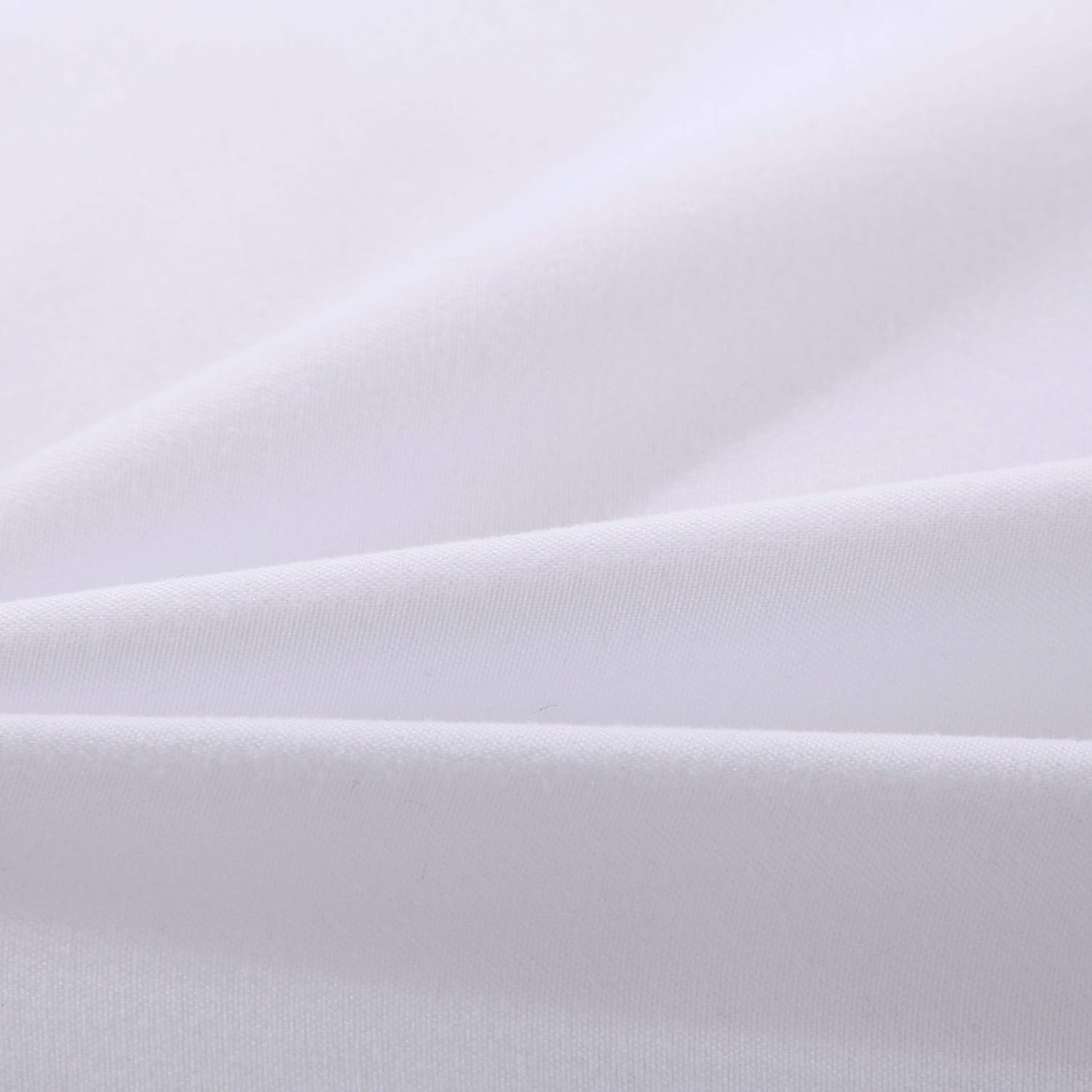 AYSW Set of 2- Pillowcases 50x70cm White Pillowcase with a Zipper in Microfiber … 4