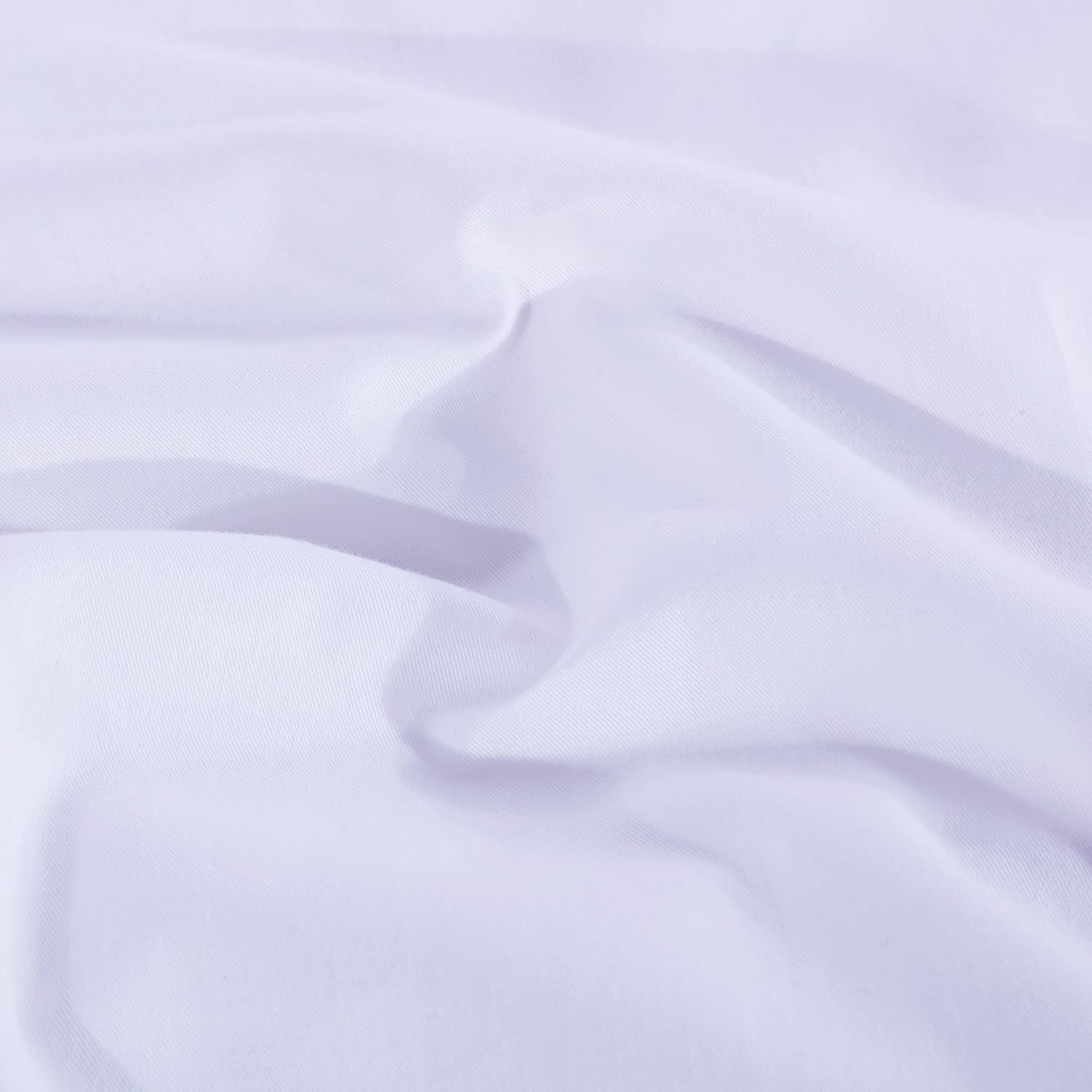 AYSW Set of 2- Pillowcases 50x70cm White Pillowcase with a Zipper in Microfiber … 3