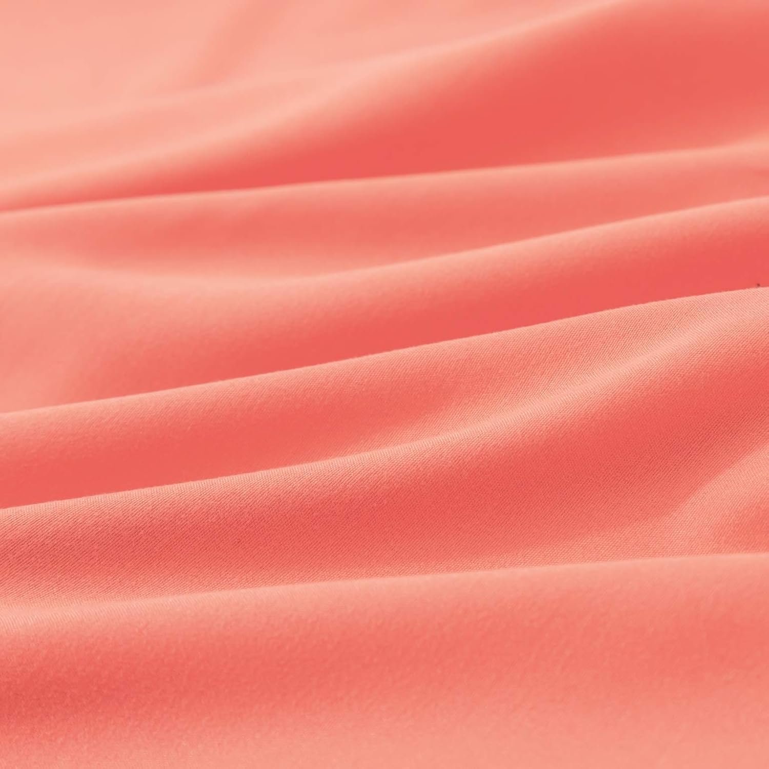 AYSW Pillowcases Set of 2 Bed Pillow Cover Brushed Microfiber Envelope Closure King Size 20"x40" Light Coral Easy Care 4