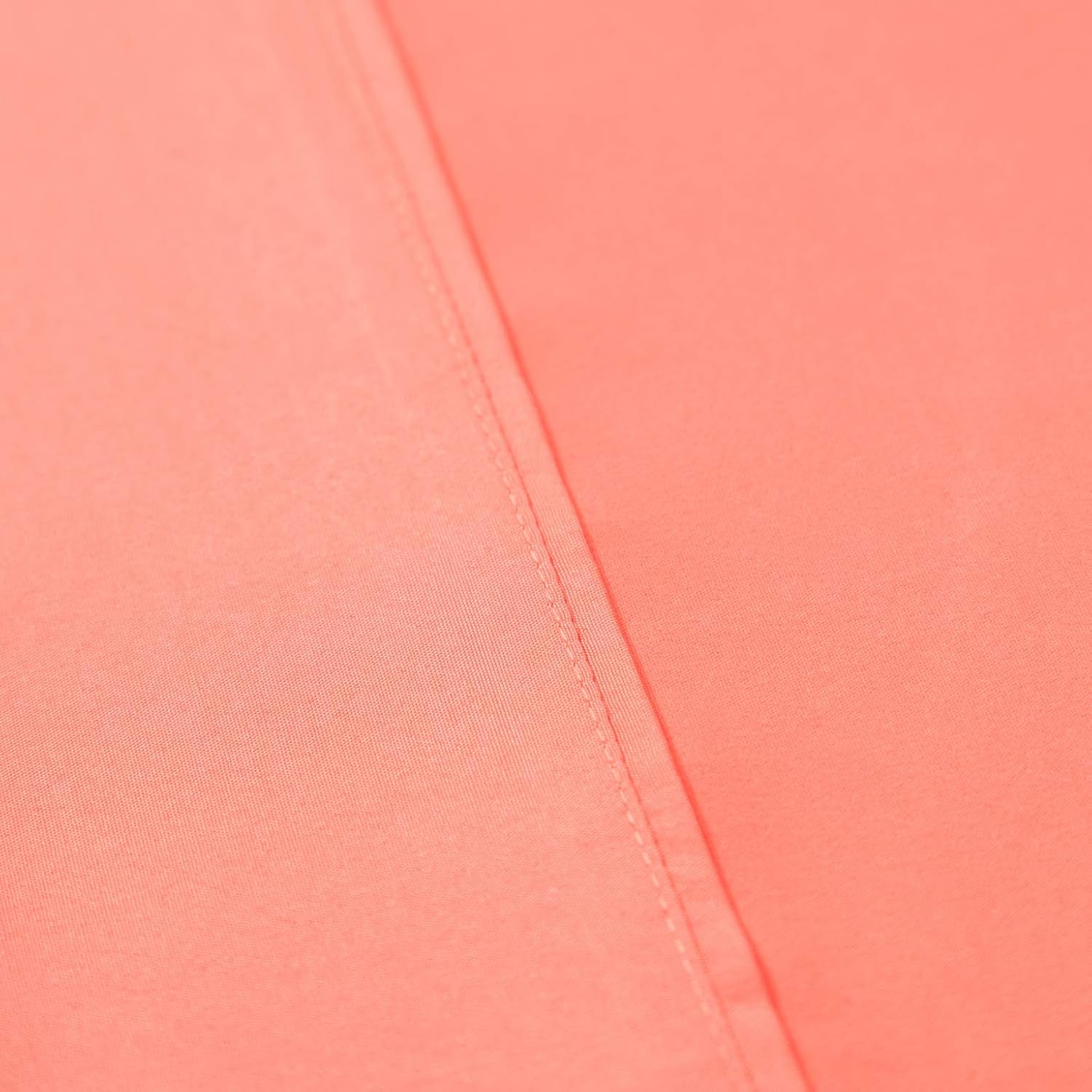 AYSW Pillowcases Set of 2 Bed Pillow Cover Brushed Microfiber Envelope Closure King Size 20"x40" Light Coral Easy Care 3