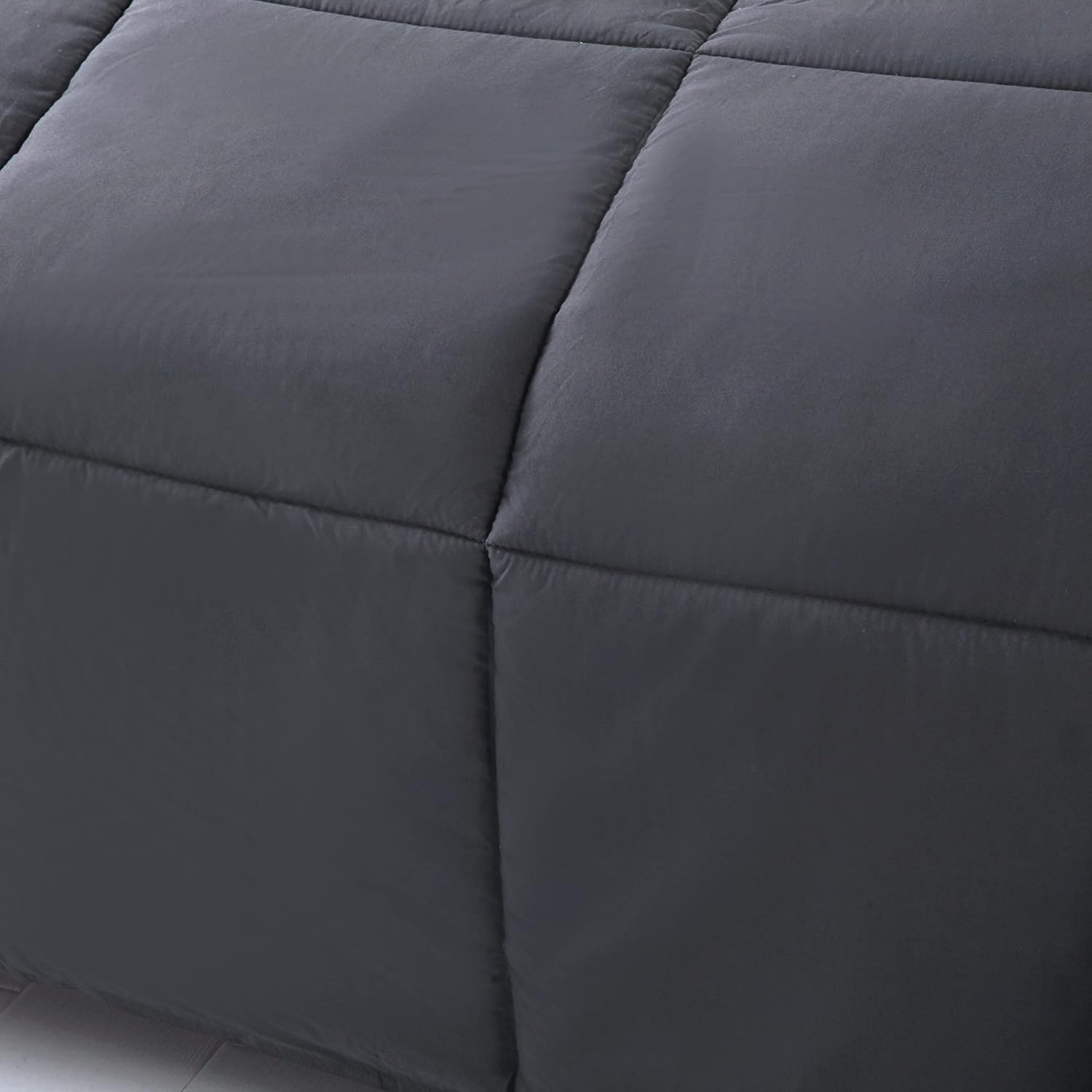 All-season duvet quilt 220x240 cm, anti-allergic for allergy sufferers 100% Microfaser Öko Tex Standard Light summer duvet 180GSM Double Face Grey/Smoke 4