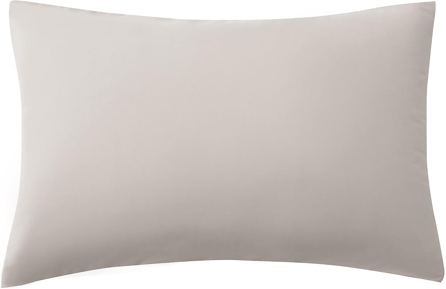 Federkissen für Doppelbett aus Mikrofaser, Kissenbezug mit Reißverschluss, Einfarbig, Beige 50 x 80 cm 7