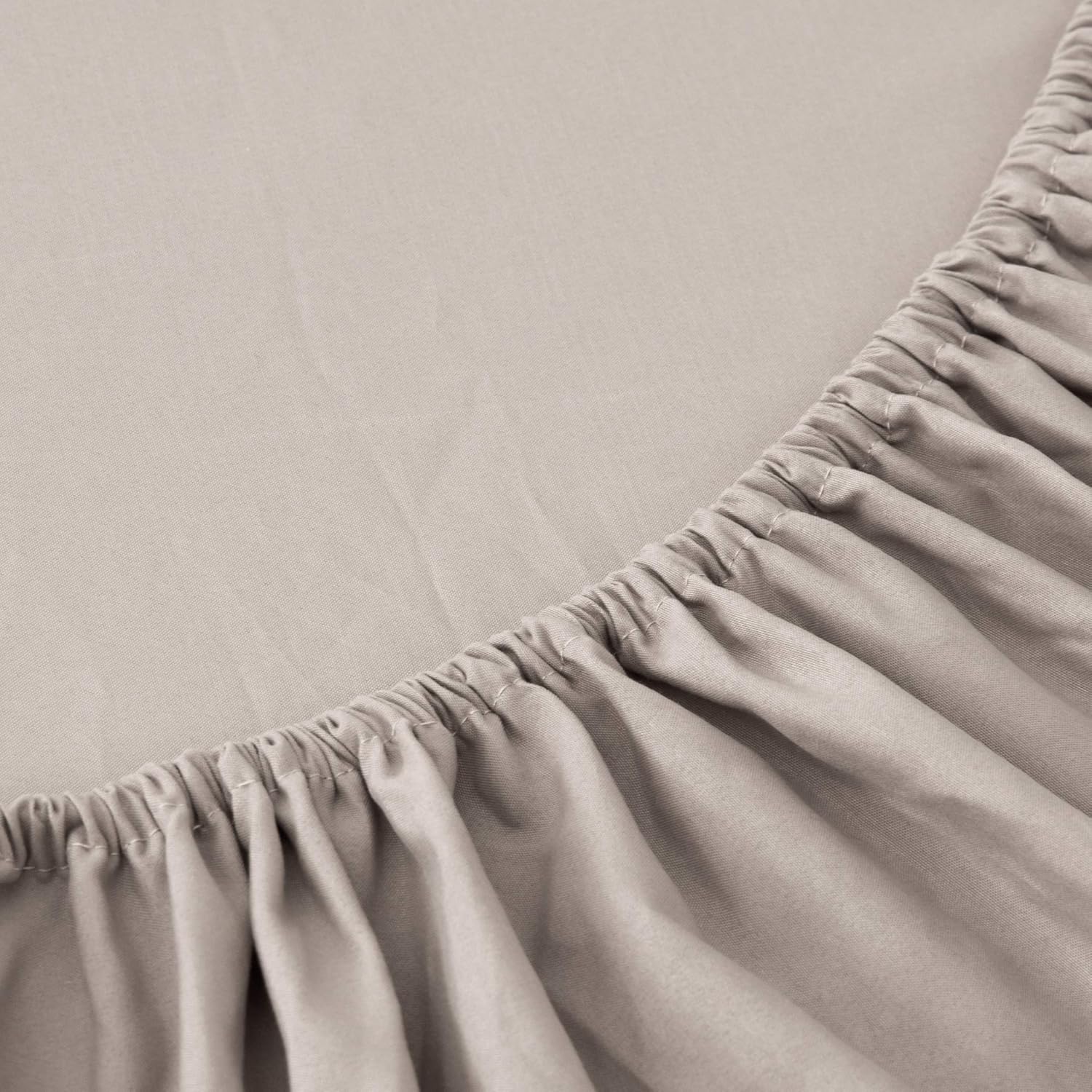 Spannbetttuch, elastisch, Mikrofaser, 140x200x30cm, Beige 7