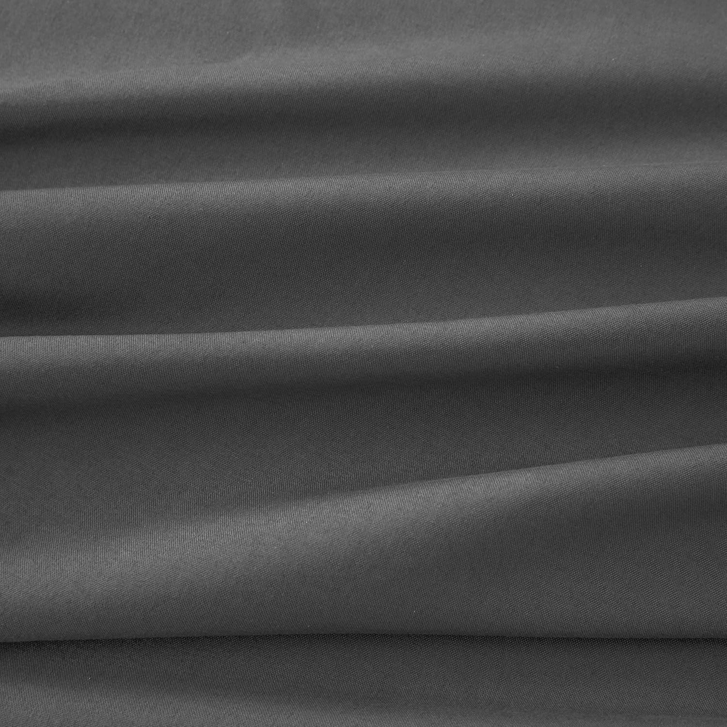 Lenzuolo con Angoli, Elasticizzati in Microfibra, 140x200x30cm, Grigio Scuro 5
