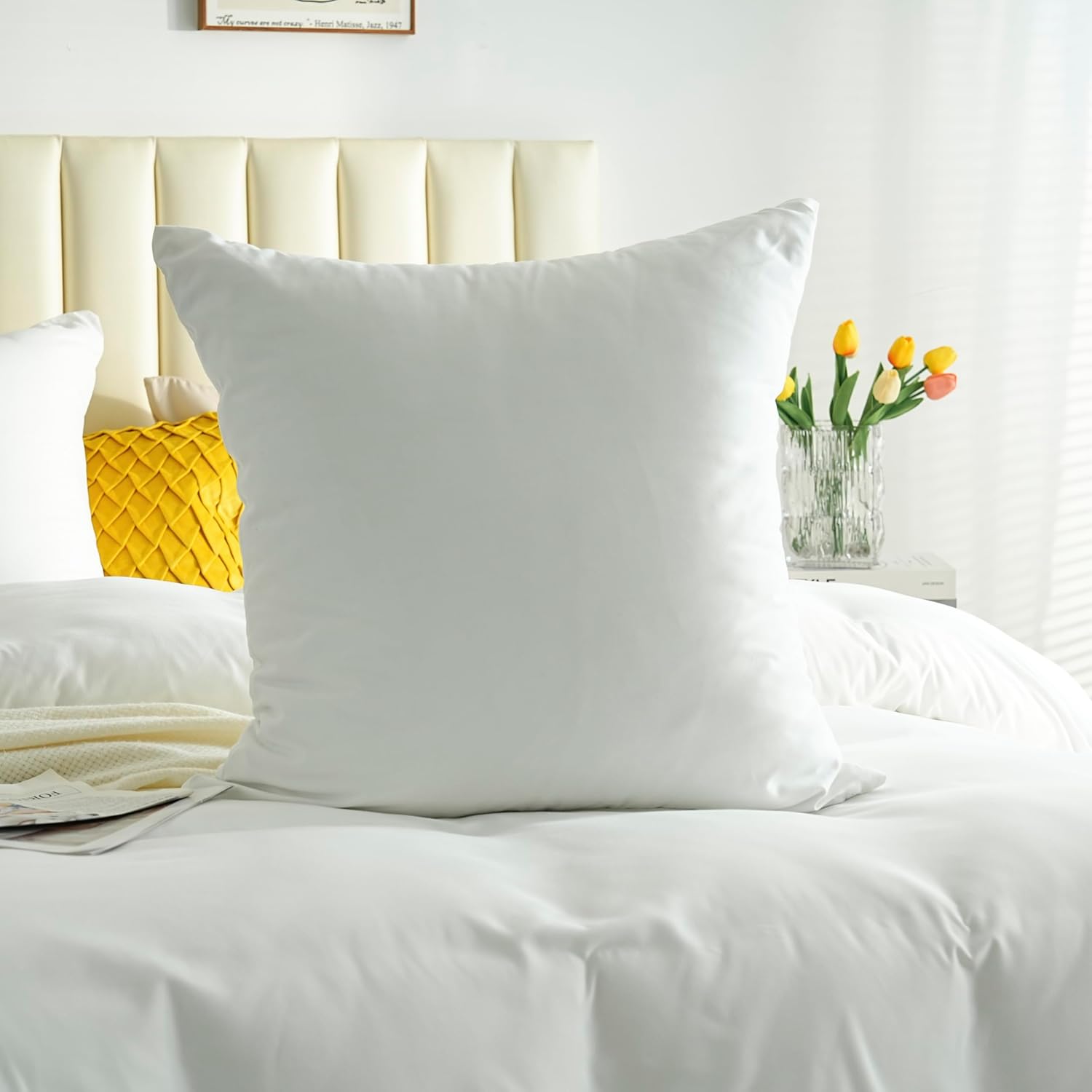 Bed linen brushed Microfiber 1 duvet cover 155x220cm + 1 pillowcase 80x80cm with zipper White 4
