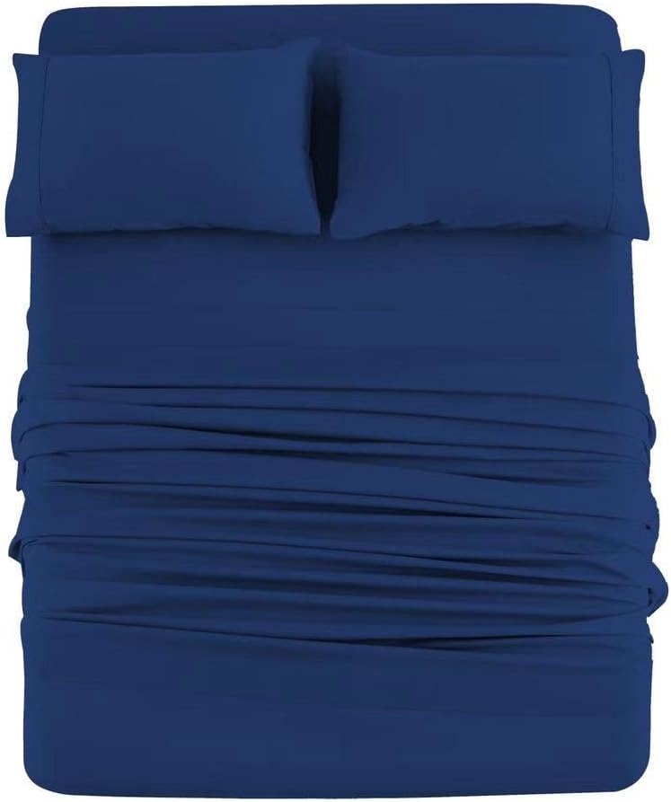 AYSW Bed Sheet Set 3 Pieces Double Brushed Microfiber 1800 - Breathable All Season Luxury Soft Bedding - Twin Gray 9