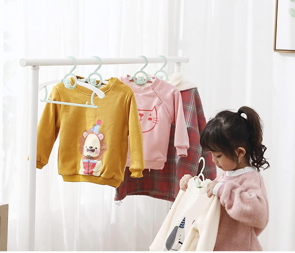 20 Baby-Kleiderbügel, wachsend, platzsparend, rutschfest, für Babys, Farbe Rosa 6