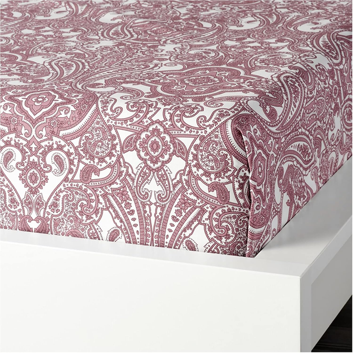 Sábana Encimera de Algodón Suave, Hipoalergénico,Rosa,230 x 260 cm 3