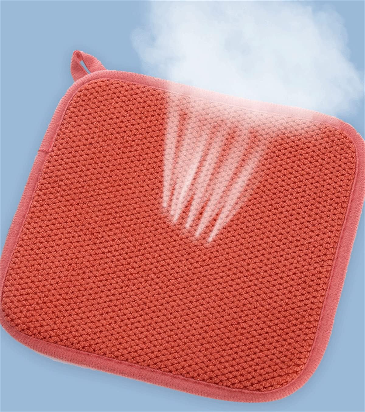 Microfibre Dish Drying Mat for Kitchen, 40 x 45 cm, Set of 2, Sink and Dishes, Drying Mat, Dish Underlay, White 6