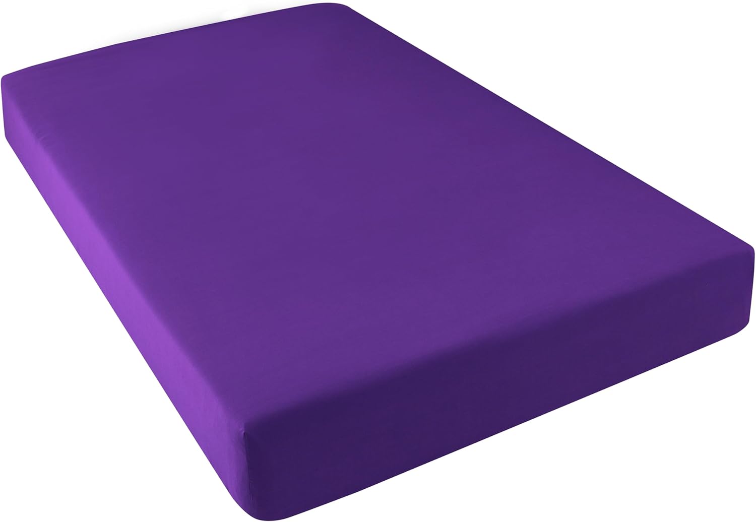 AYSW Fitted Sheet Only Full Size Deep Pocket 16 Inches Premium Soft and Cozy Bed Bottom Sheet 1800 Brushed Microfiber Wrinkle Fade Resistant Easy Care Stable Purple Holiday Décor 6