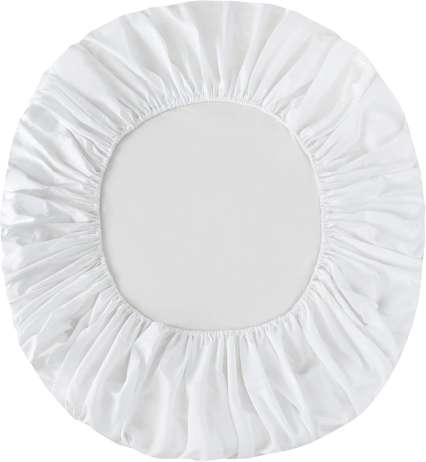 AYSW Completo Lenzuola Matrimoniali Spazzolata Microfibra Set lenzuola Matrimoniale 1 Lenzuolo con Angoli 180x200cm, 1 lenzuolo piatto di 270x290cm e 2 Federe 50x80cm Bianco 4