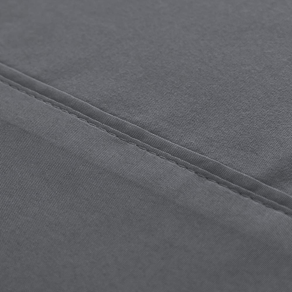 AYSW Singolo Completo Lenzuola Letto - Spazzolata Microfibra - Lenzuola e 1 Federa Grigio 5