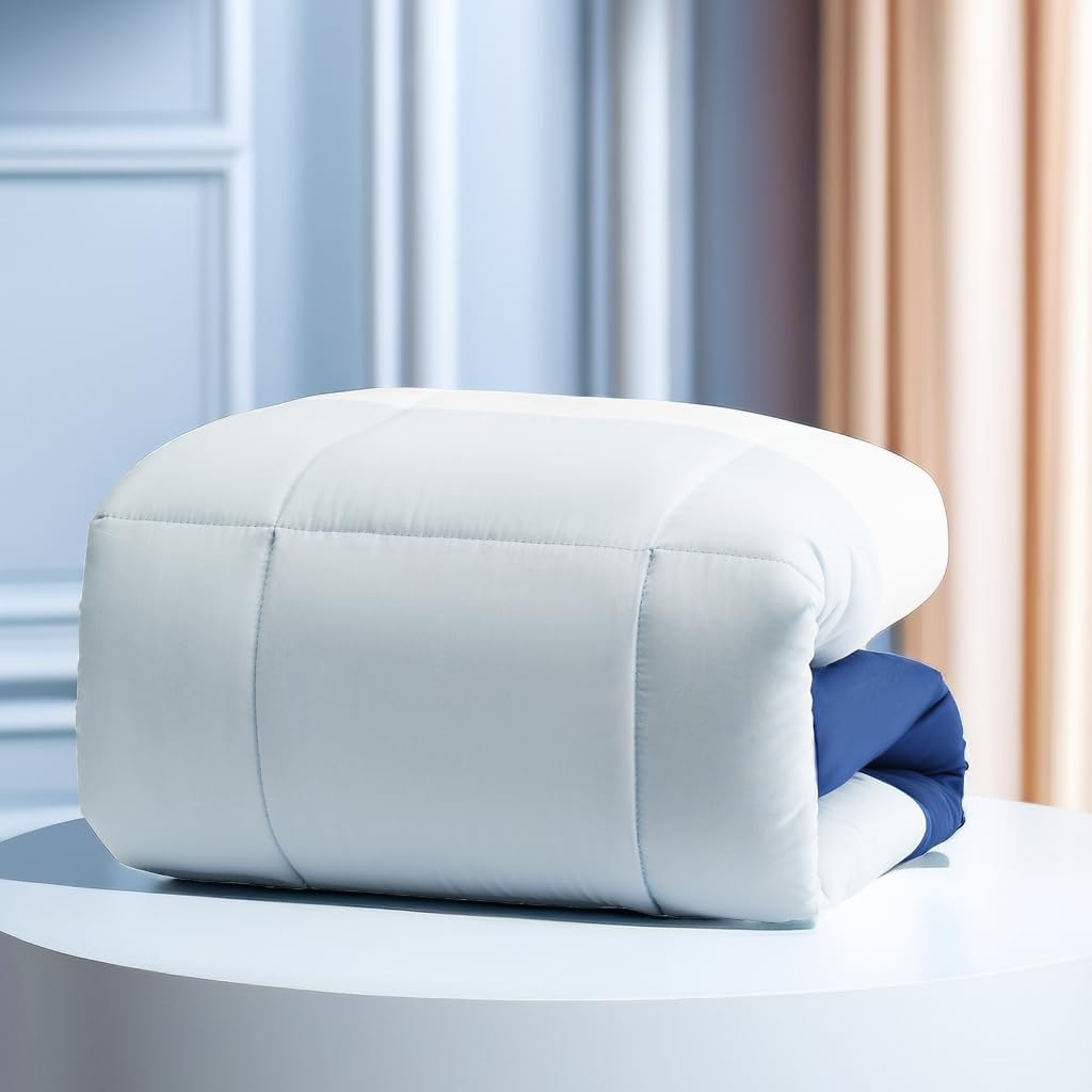 Duvet 135x200cm Navy Blue/Sky Blue/White 3