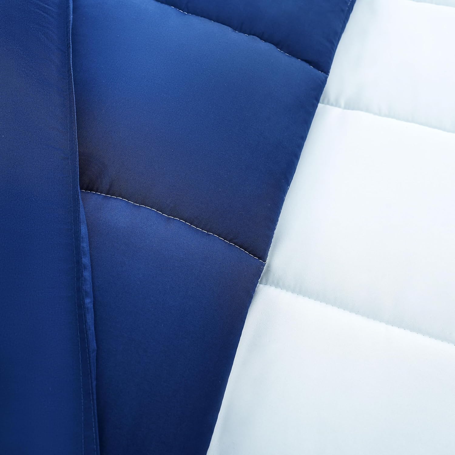 Duvet 135x200cm Navy Blue/Sky Blue/White 4