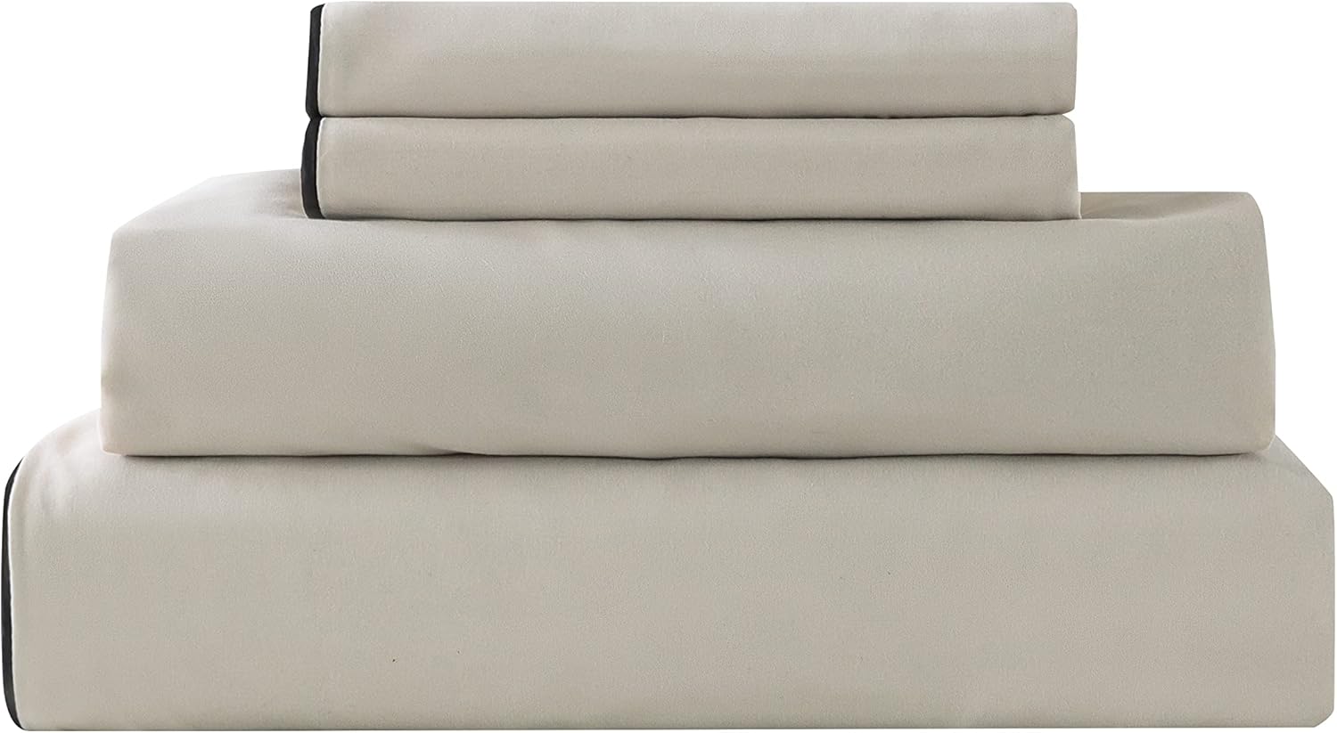 2-piece microfiber bedding 135x200cm Beige 8