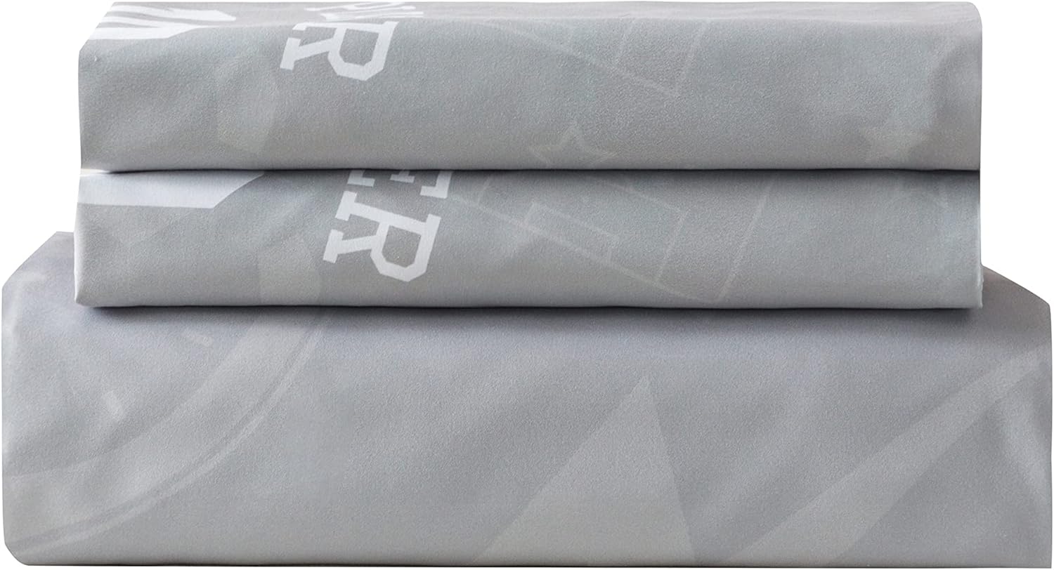 AYSW Football World Cup Duvet Cover 220x240cm+2 Pillowcases 65x65cm, 3D Bedding Set 2 Person 100 Threads/cm² in Microfiber with Zipper Grey White 5