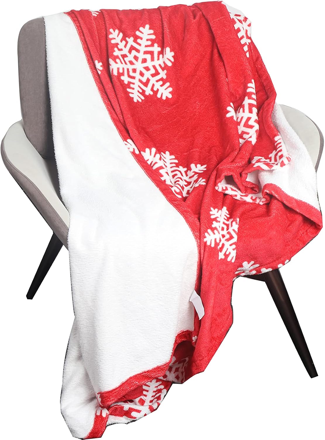 Flauschige Kuscheldecke Rot Schnee 150*200cm 6