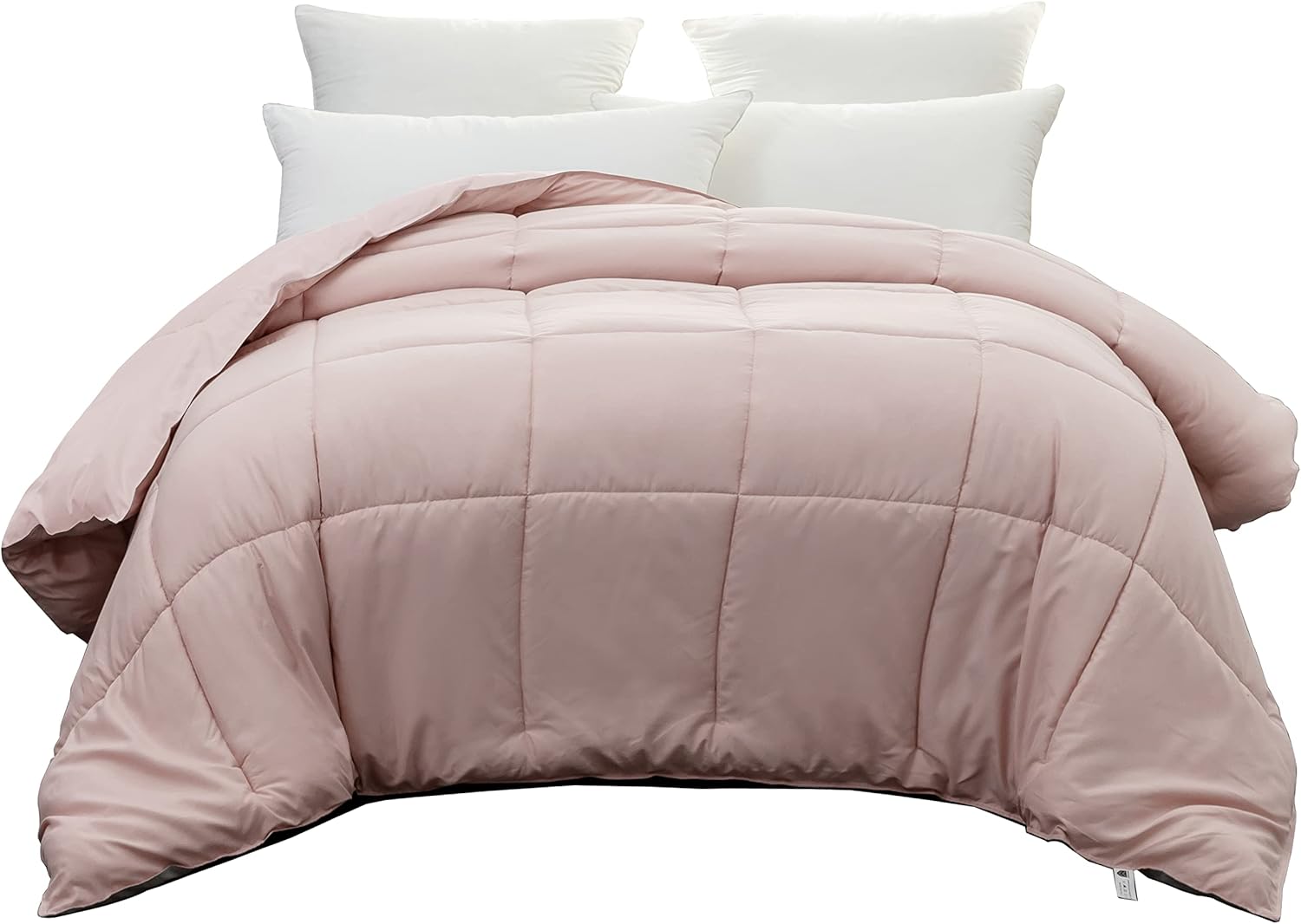 AYSW Duvet 220x240cm Warm in winter 450g/m² Thick Hypoallergenic All Seasons Pink Reversible Bed Duvet 2 Person Quilt 4