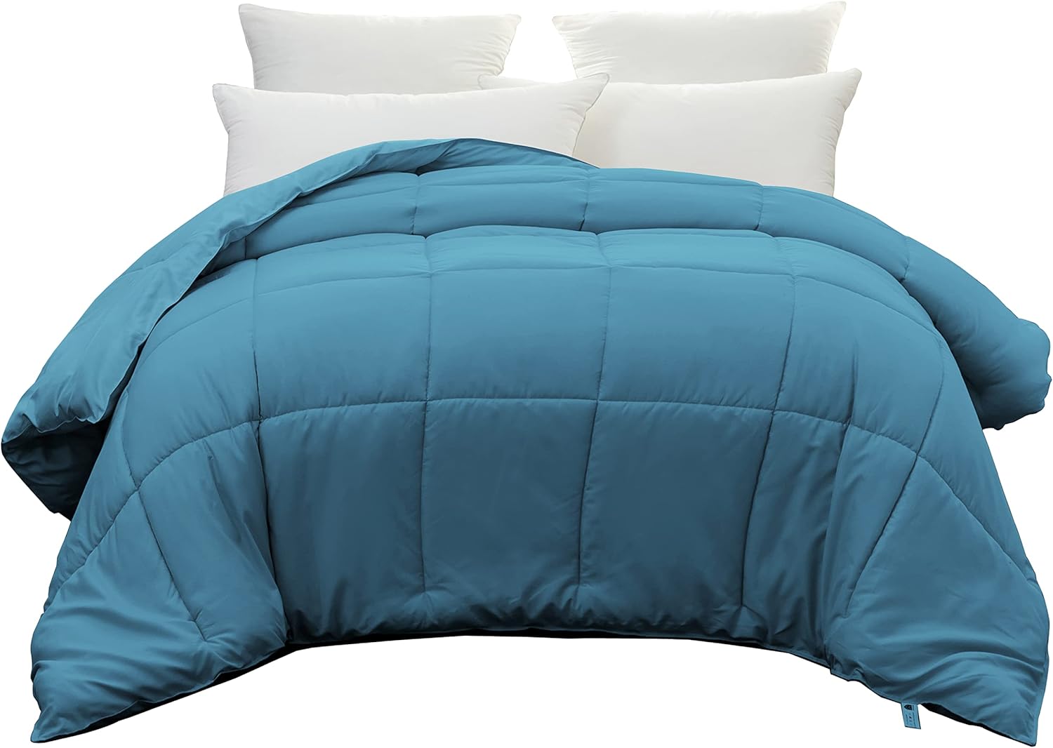 AYSW Bettdecke 220x240cm Warm im Winter 450g/m² Dick Hypoallergen Alle Jahreszeiten Blau See Bettdecke Reversibel 2 Personen Bettdecke 4