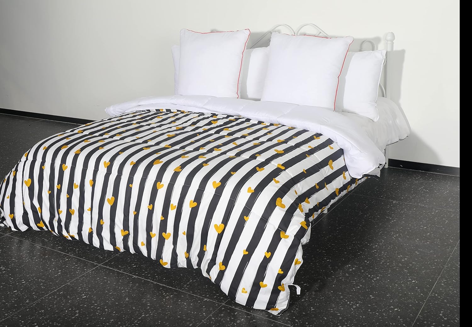 Wendbare 4-Jahreszeiten-Bettdecke 450g/m² Mikrofaser 220x240 cm Hypoallergen Seeblau Steppdecke Decke Box-Stitching Daunenbett Dick 2 Personen 3
