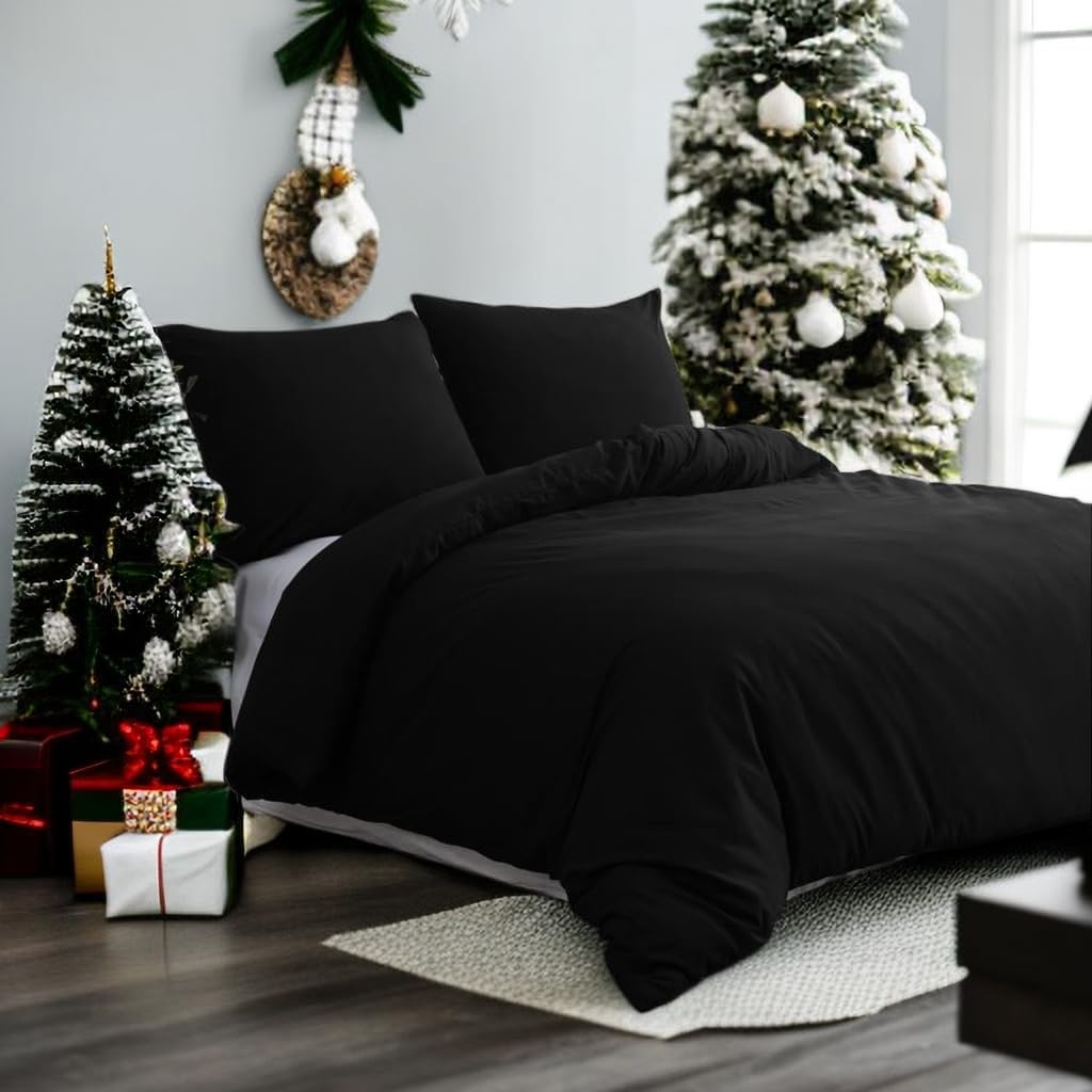 Bed linen 135x200 cm Super Soft 100% brushed microfiber with a quality of 130 g/m², 1 pillowcase 80x80 cm Light Grey 10