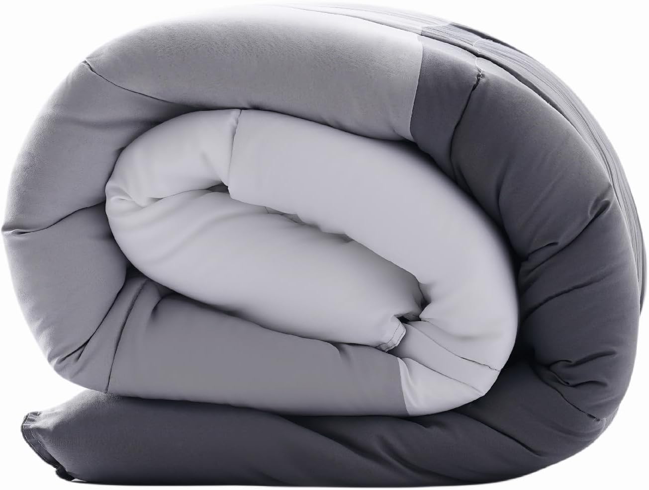 Warm Duvet Double Comforter and Anti Allergy All Season Dark Light Grey and White NO Pillowcases Only Quilt 10.5 Tog Duvet 6