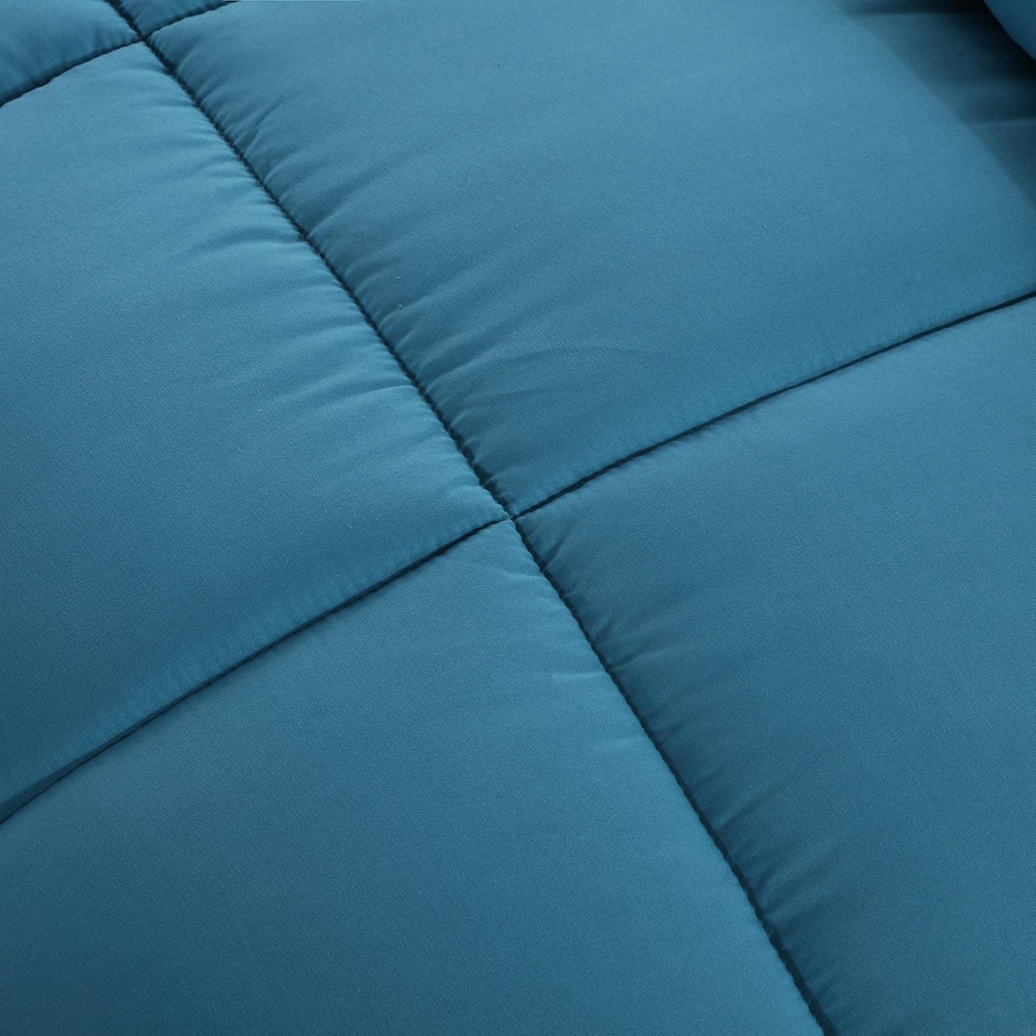 Wendebettdecke 4 Jahreszeiten 450g/m² Microfaser 220x240 cm Hypoallergen Seeblau Bettdecke Winter gesteppt Decke Box-Stitching Daunenbett Dick 2 Personen 3
