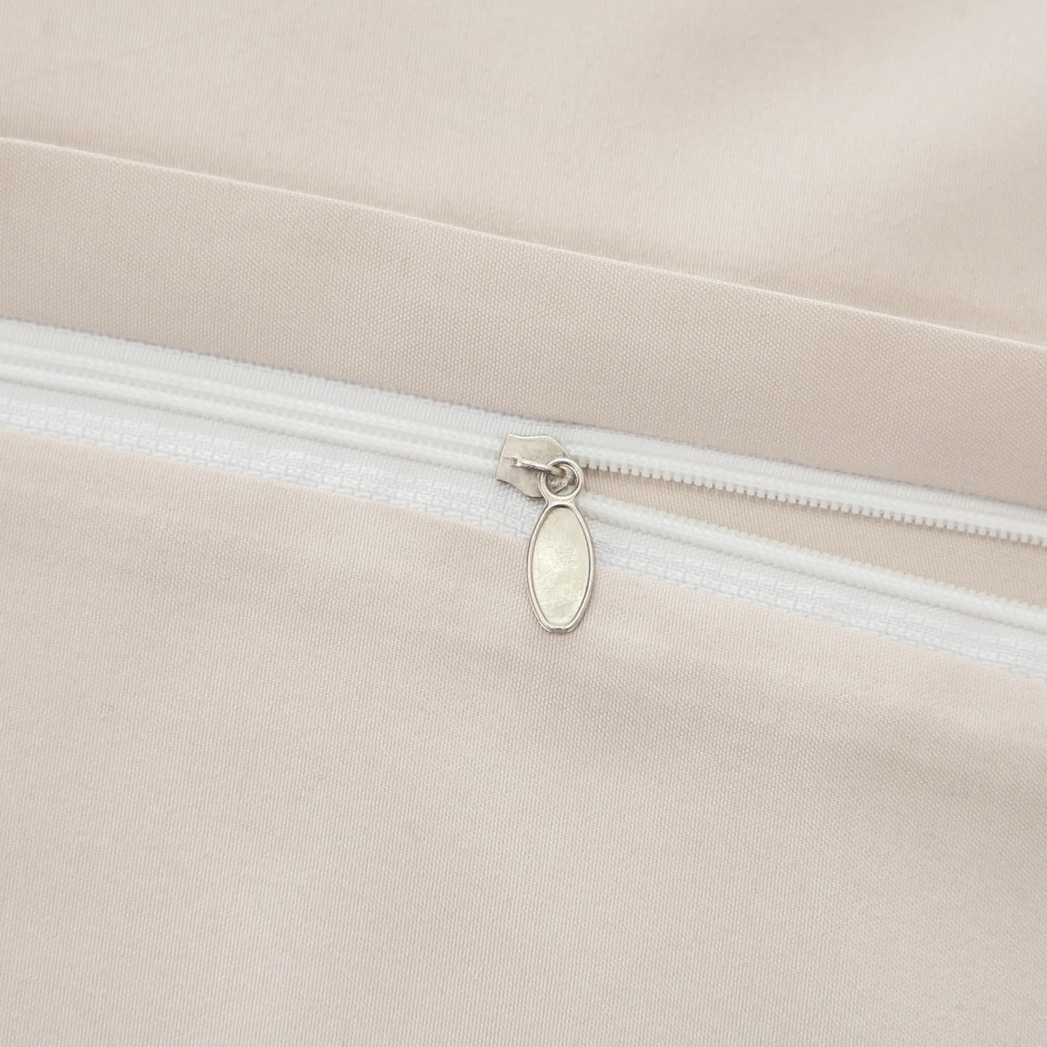 Bed linen 135x200 cm Super Soft 100% brushed microfiber with a quality of 110 g/m², 1 pillowcase 80x80 cm Light Beige 3