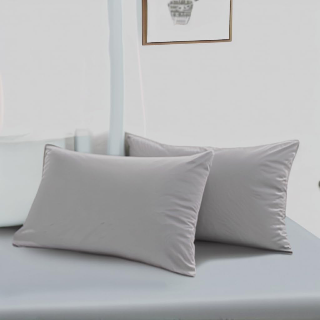 AYSW Set of 2- Pillowcases 40x60cm Beige Pillowcase 70 GSM in Microfibre 6