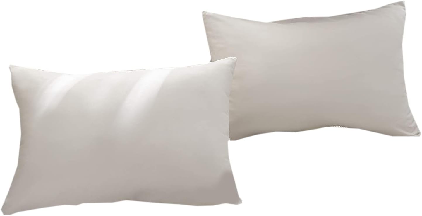 AYSW Set of 2- Pillowcases 40x60cm Beige Pillowcase 70 GSM in Microfibre 2