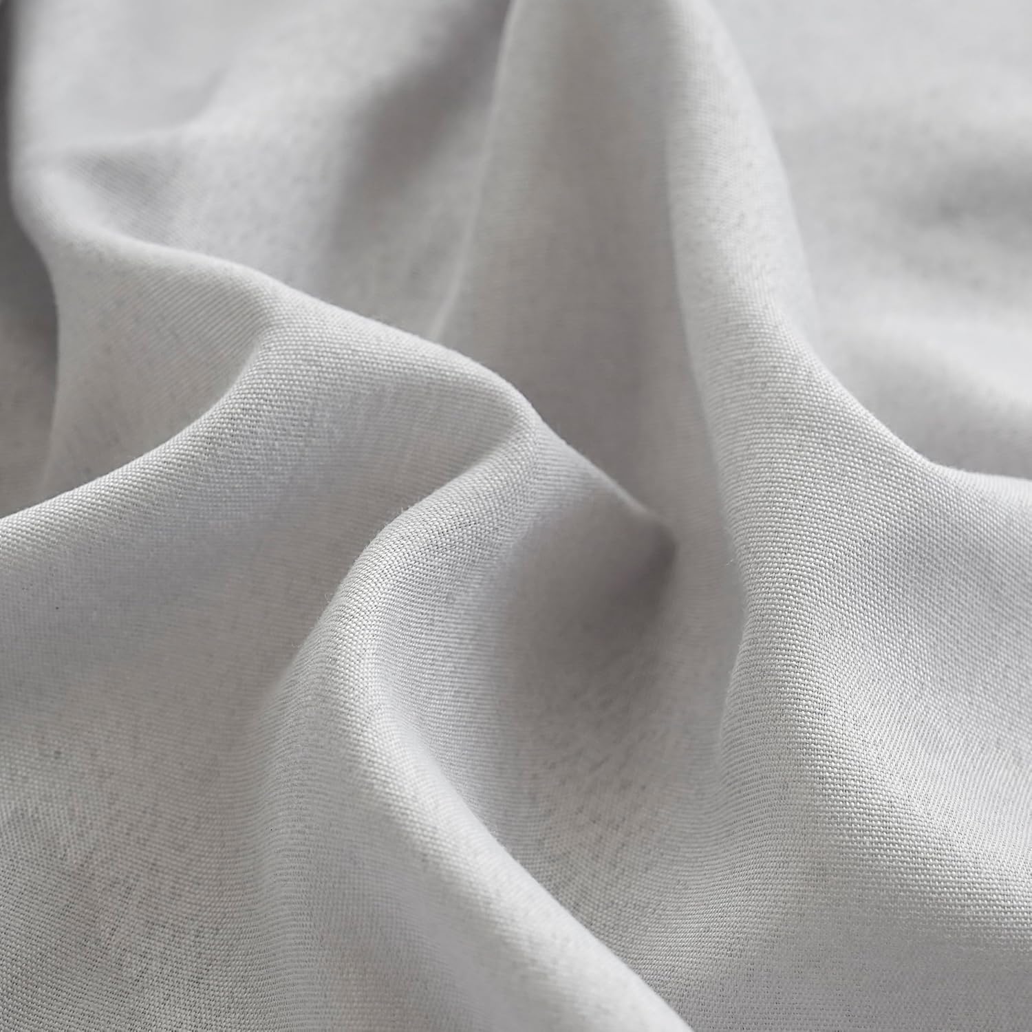 AYSW Duvet Cover 200x200cm+2 Pillowcases 65x65cm Light Grey Standard Adult 2 Person Bedding Set 80 Threads/cm² in Microfiber Duvet Cover Set 6