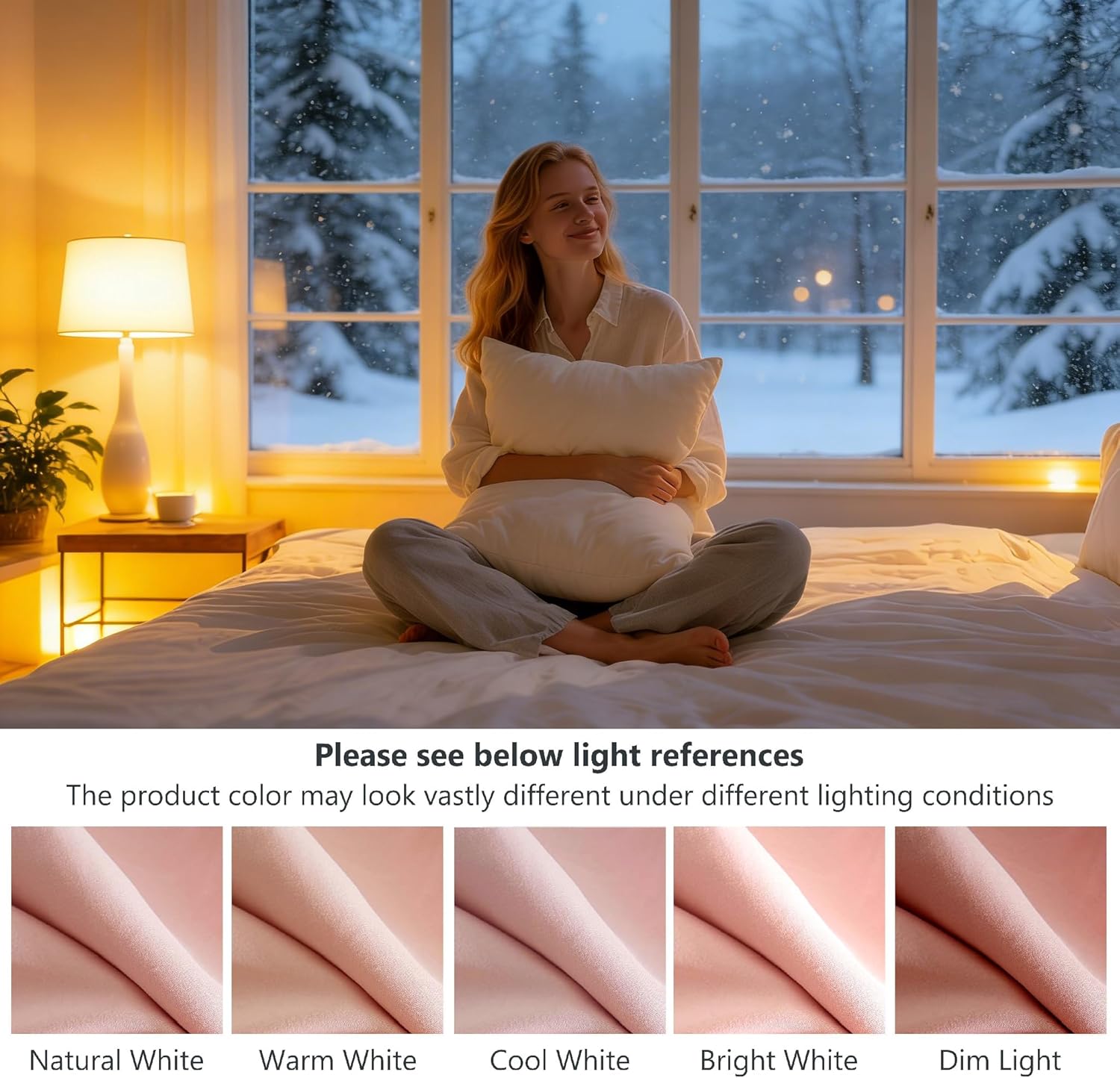 AYSW Warm Pillowcases 50X75 cm 2 Pack- Super Soft Breathable Brushed Microfiber Pillow Cases Cover with Envelope Closure Pink 7