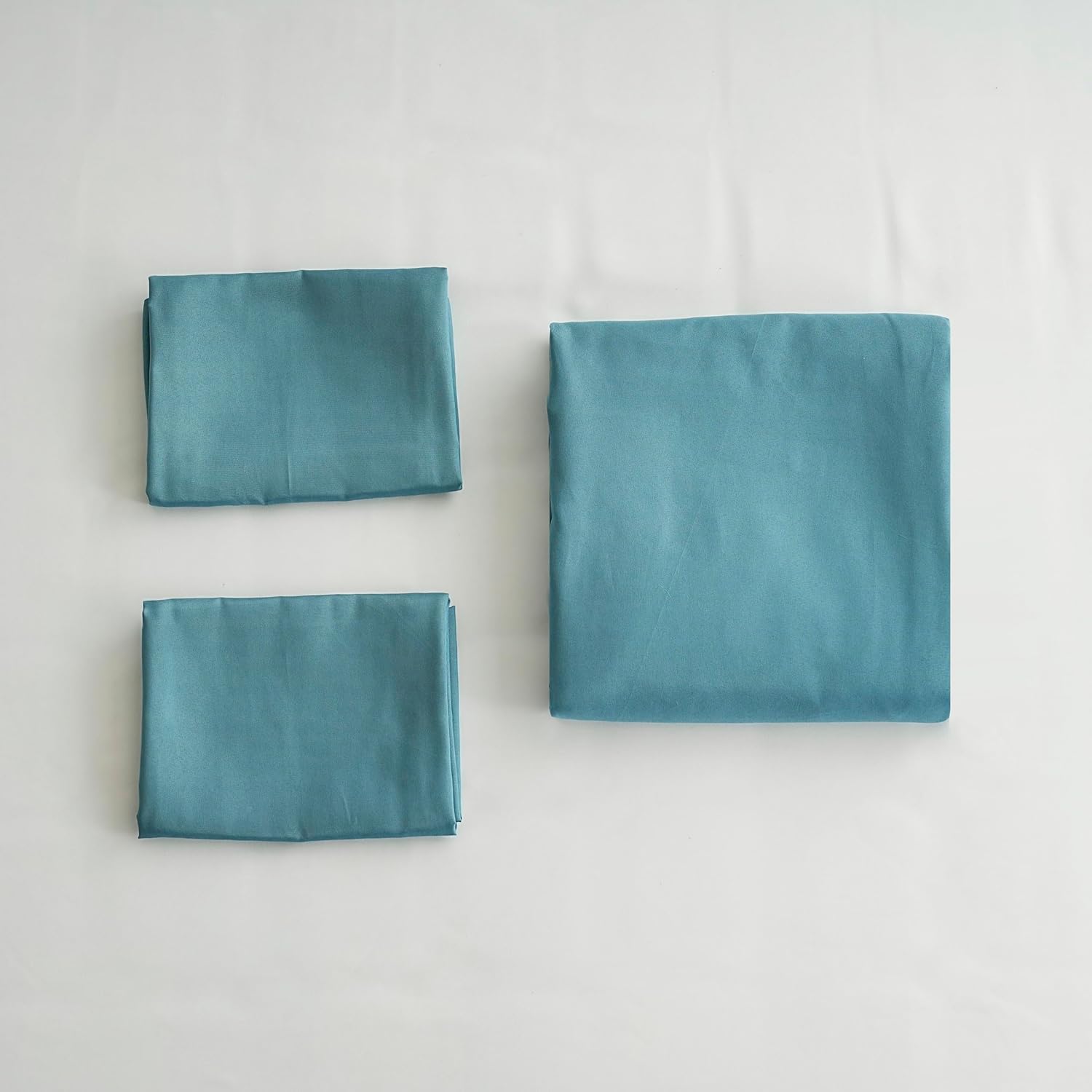 AYSW Duvet Cover 200x200cm+2 Pillowcases 65x65cm Blue Lac Normal Adult 2 Person Bedding Set 80 Threads/cm² in Microfiber Duvet Cover Set 7