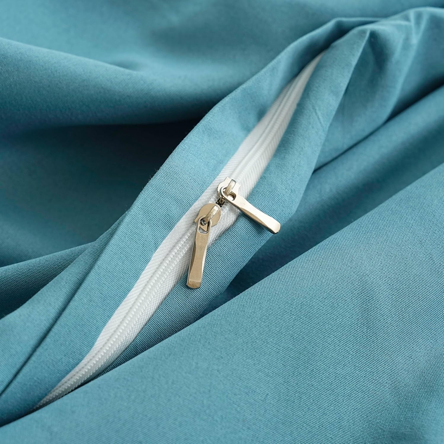 AYSW Housse de Couette 140x200cm+1 Taies d'oreillers 65x65cm Lac Bleu Normal Parure de Lit Adulte 1 Personnes 80 Fils/cm² en Microfibre Parure Housse Couette 6