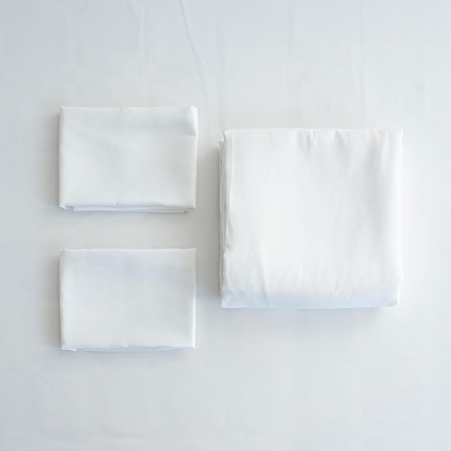 AYSW Duvet Cover 220x240cm+2 Pillowcases 65x65cm White Standard Adult 2 Person 80 Thread/cm² Microfiber Duvet Cover Set Bedding Set 6