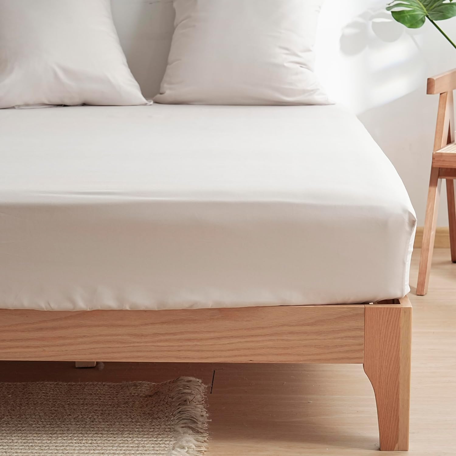 AYSW Housse de Couette 140x200cm+1 Taies d'oreillers 65x65cm Beige Normal Parure de Lit Adulte 1 Personnes 80 Fils/cm² en Microfibre Parure Housse Couette 3